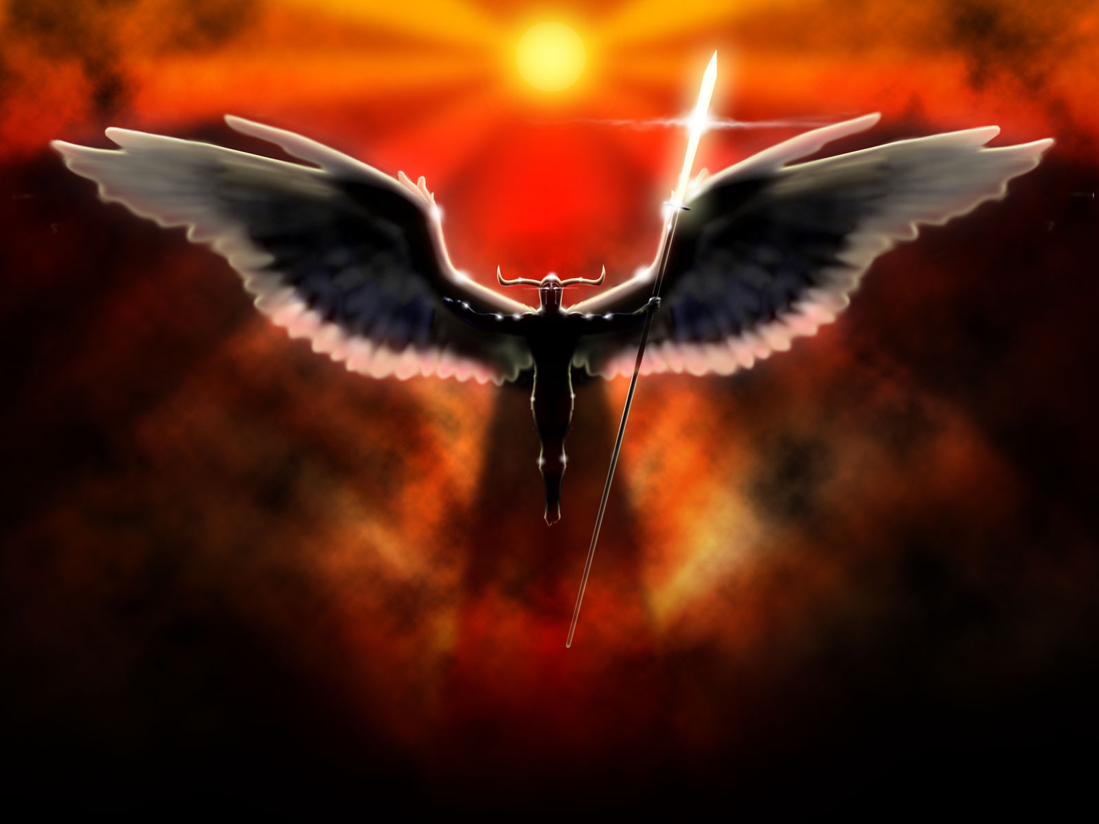 Angel Fallen Angel Wings Spear 1600x1200