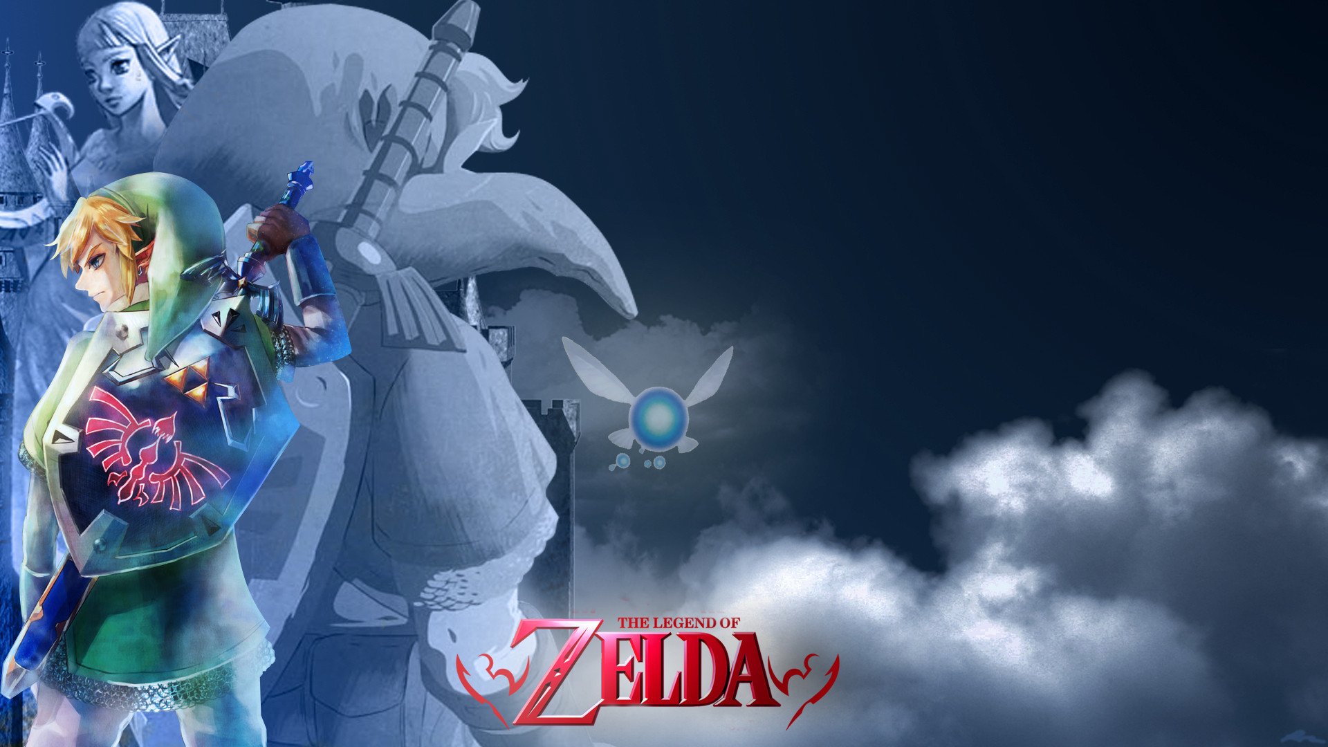 The Legend Of Zelda Link Nintendo Master Sword Hylian Shield Princess Zelda 1920x1080