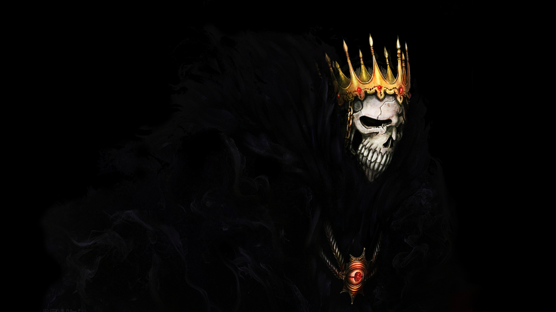 Bleach Death Barragan Luisenbarn Crown Skull Espada 1920x1080