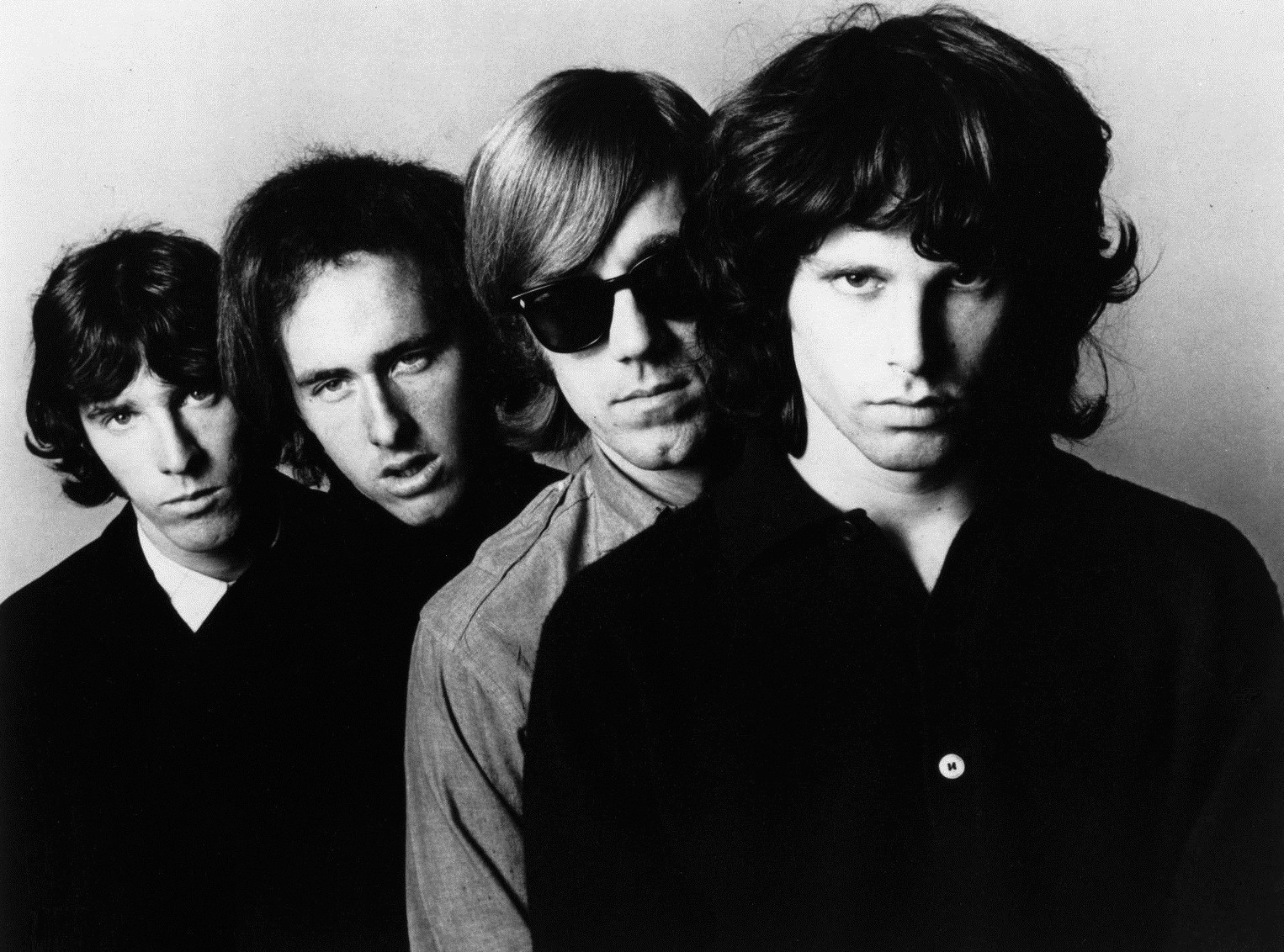 Music Rock Roll Jim Morrison Monochrome The Doors Music Men Sunglasses 1526x1132