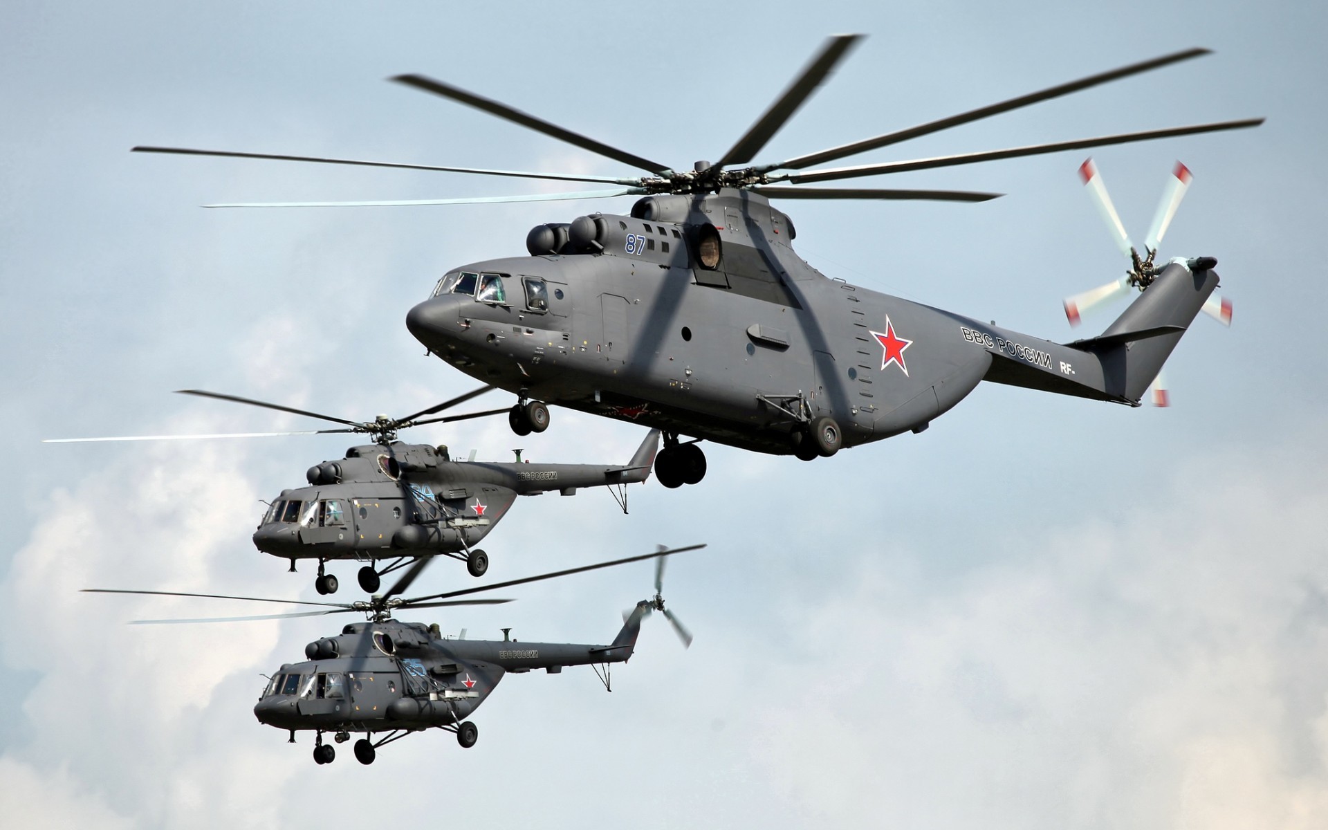 Helicopters Mil Mi 17 Mil Mi 26 Russian Air Force Military Aircraft Vehicle 1920x1200