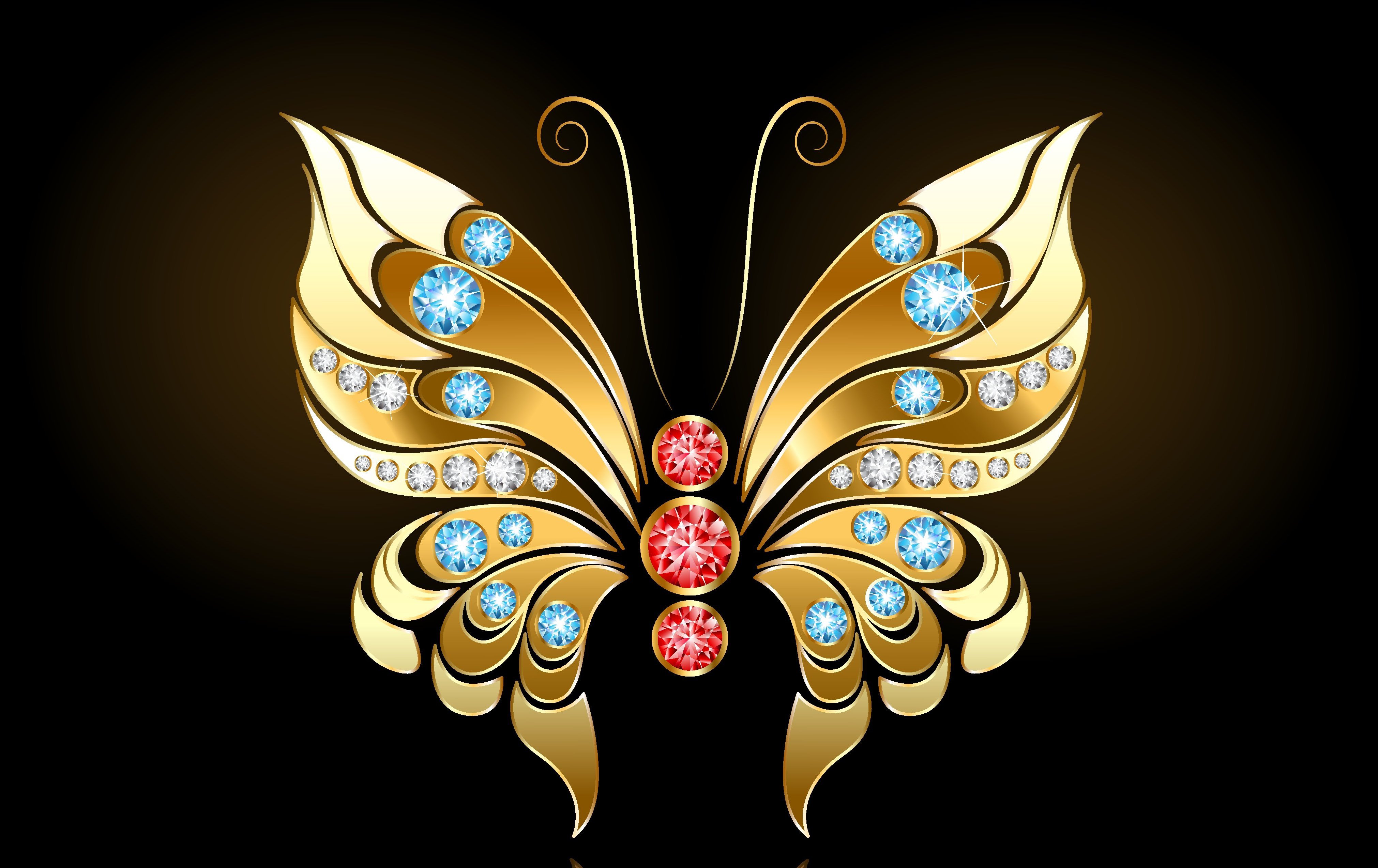 Artistic Butterfly Jewelry Diamond 4043x2548