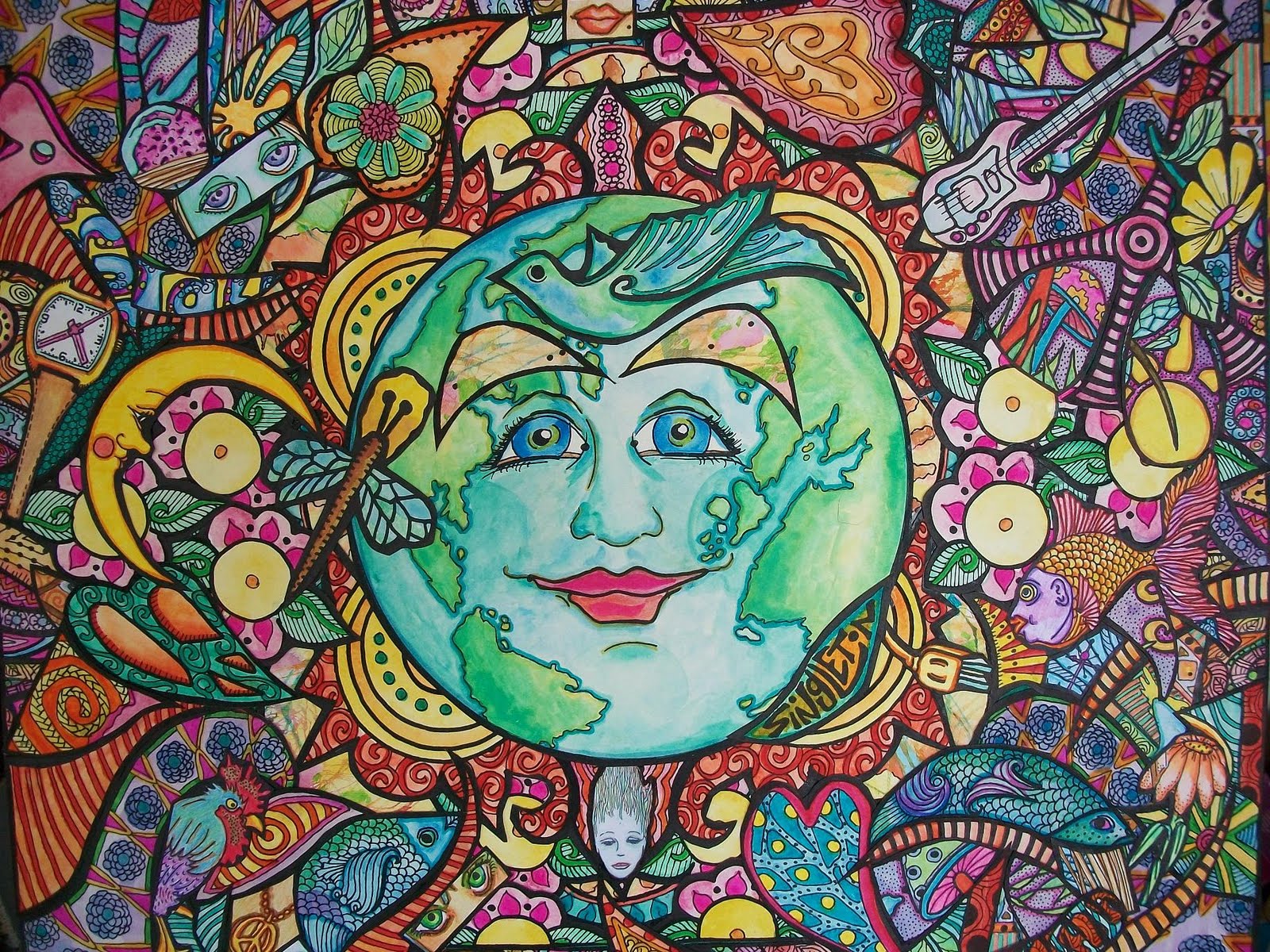 Psychedelic Trippy Hippie 1600x1200