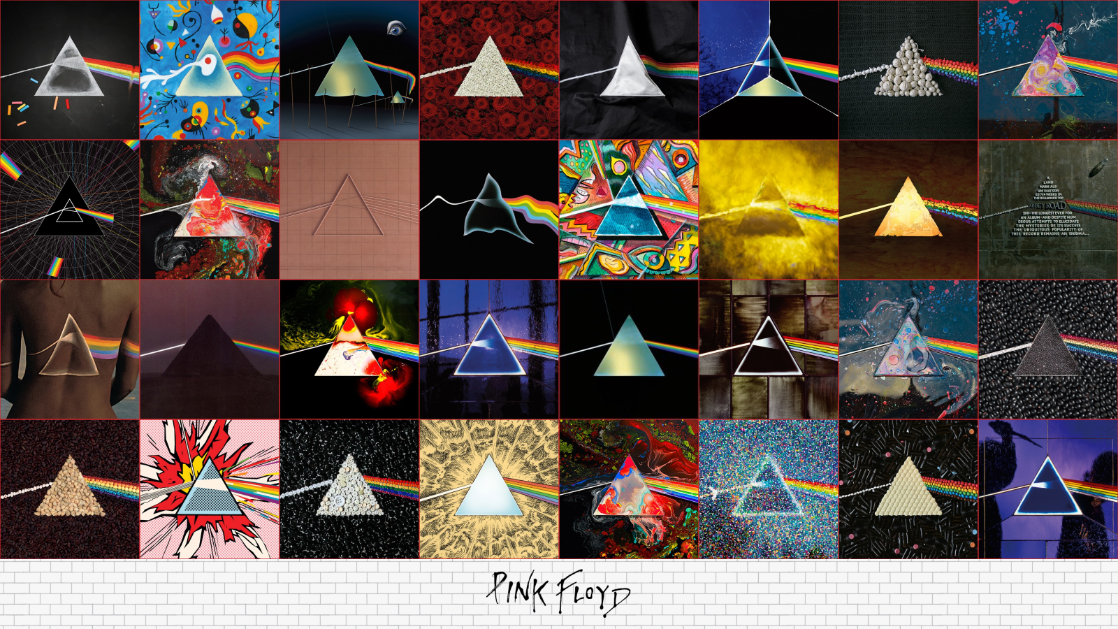 Pink Floyd Music The Dark Side Of The Moon Collage 1600x900