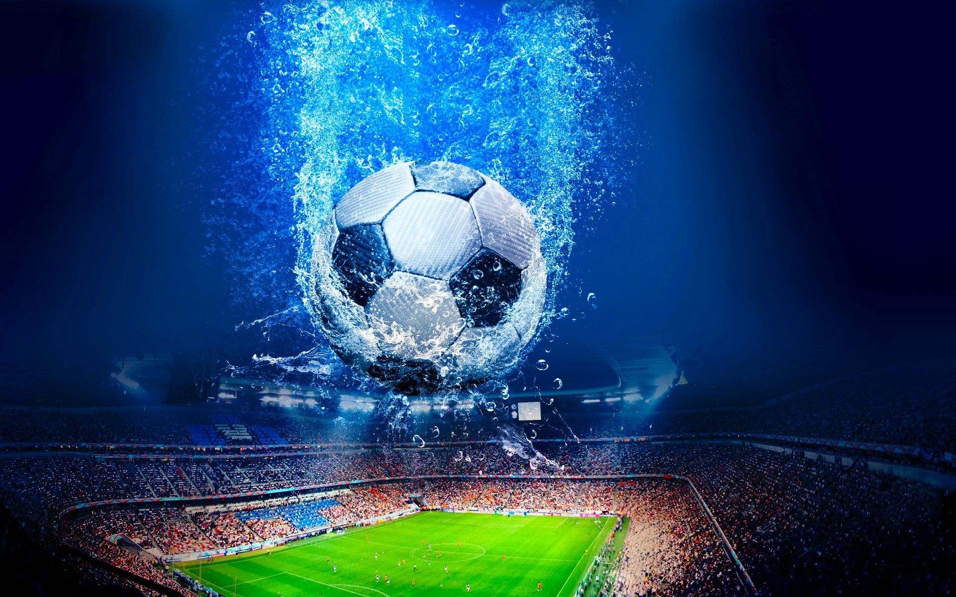 Stadium Splash Ball Soccer Worldcup Sport Brazil 1920x1200