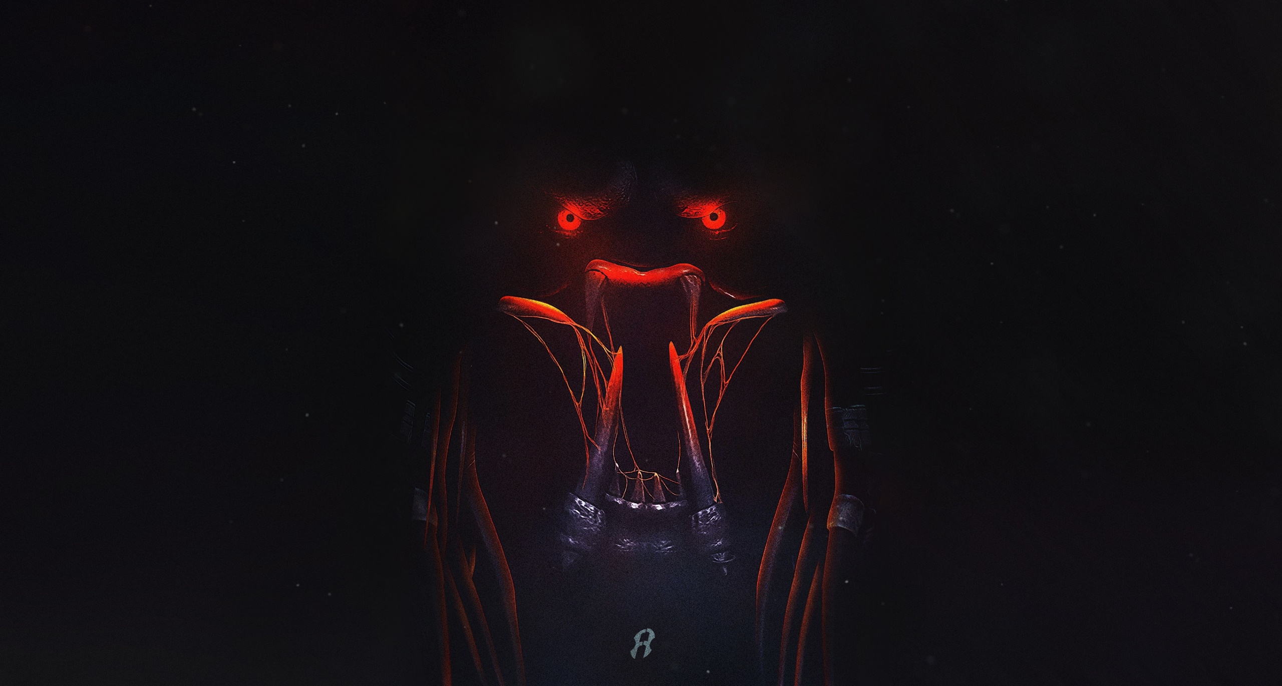 Dark Creature Artwork Predator Creature 2560x1370