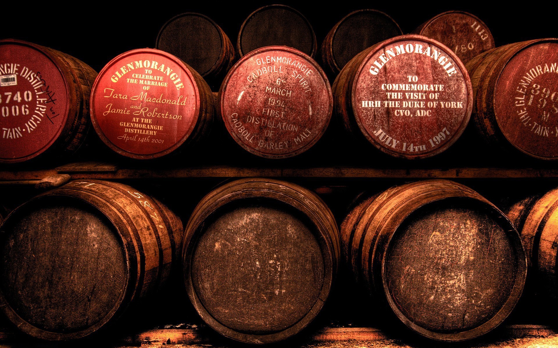 Interior Cellars Brown Whisky Scotland Barrels Wood Alcohol Whiskey 1920x1200