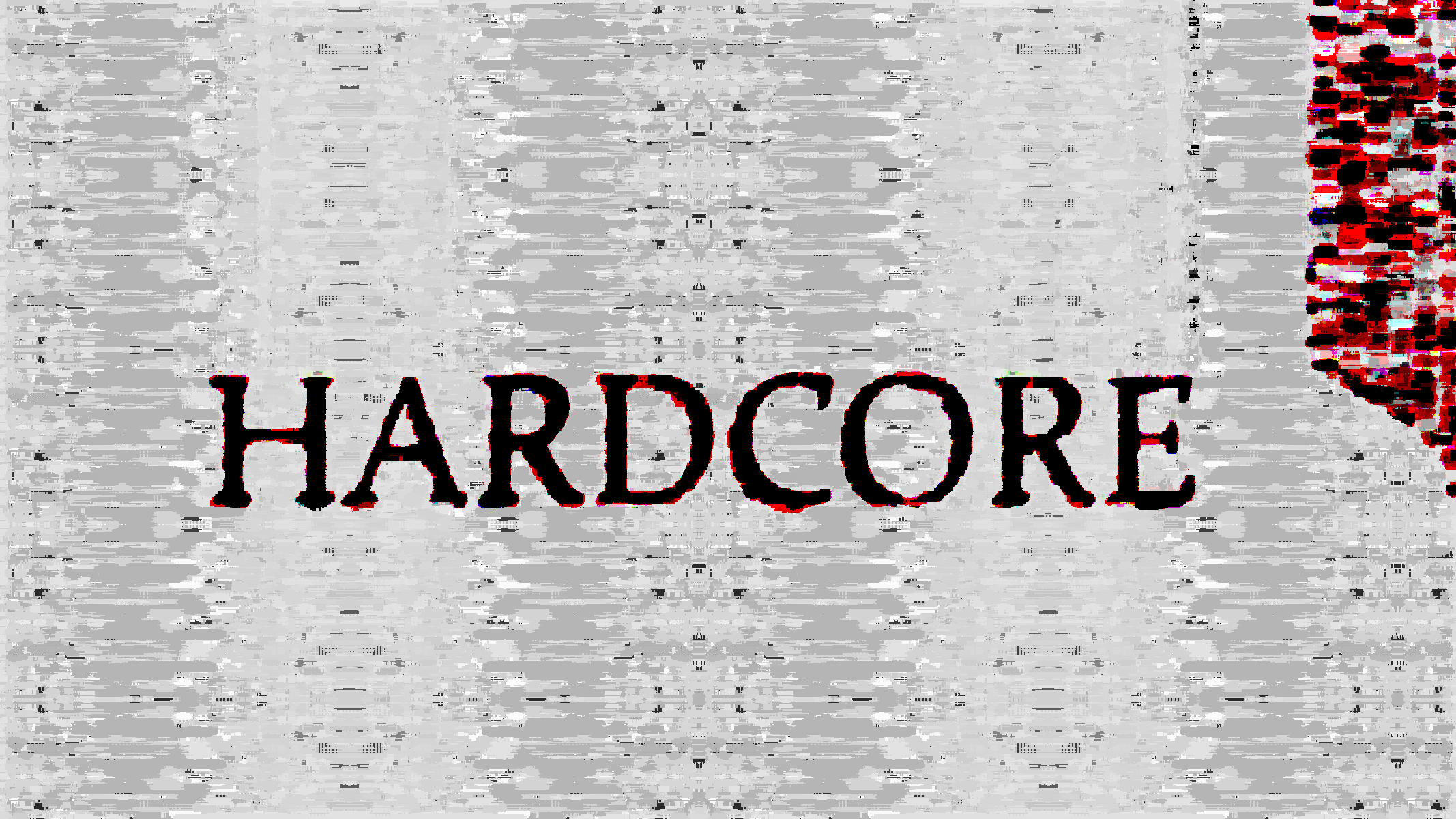 Hardcore Hardstyle Red Glitch Art Typography 2134x1200