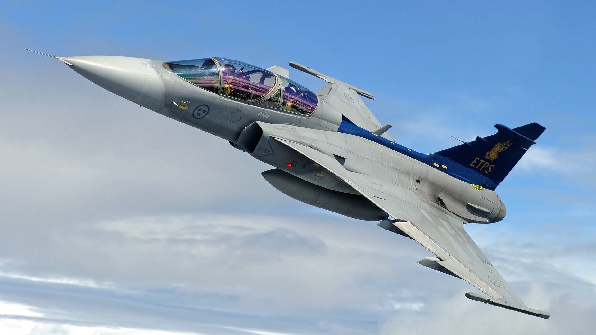 JAS 39 Gripen Military Aircraft Military Swedish 1920x1080