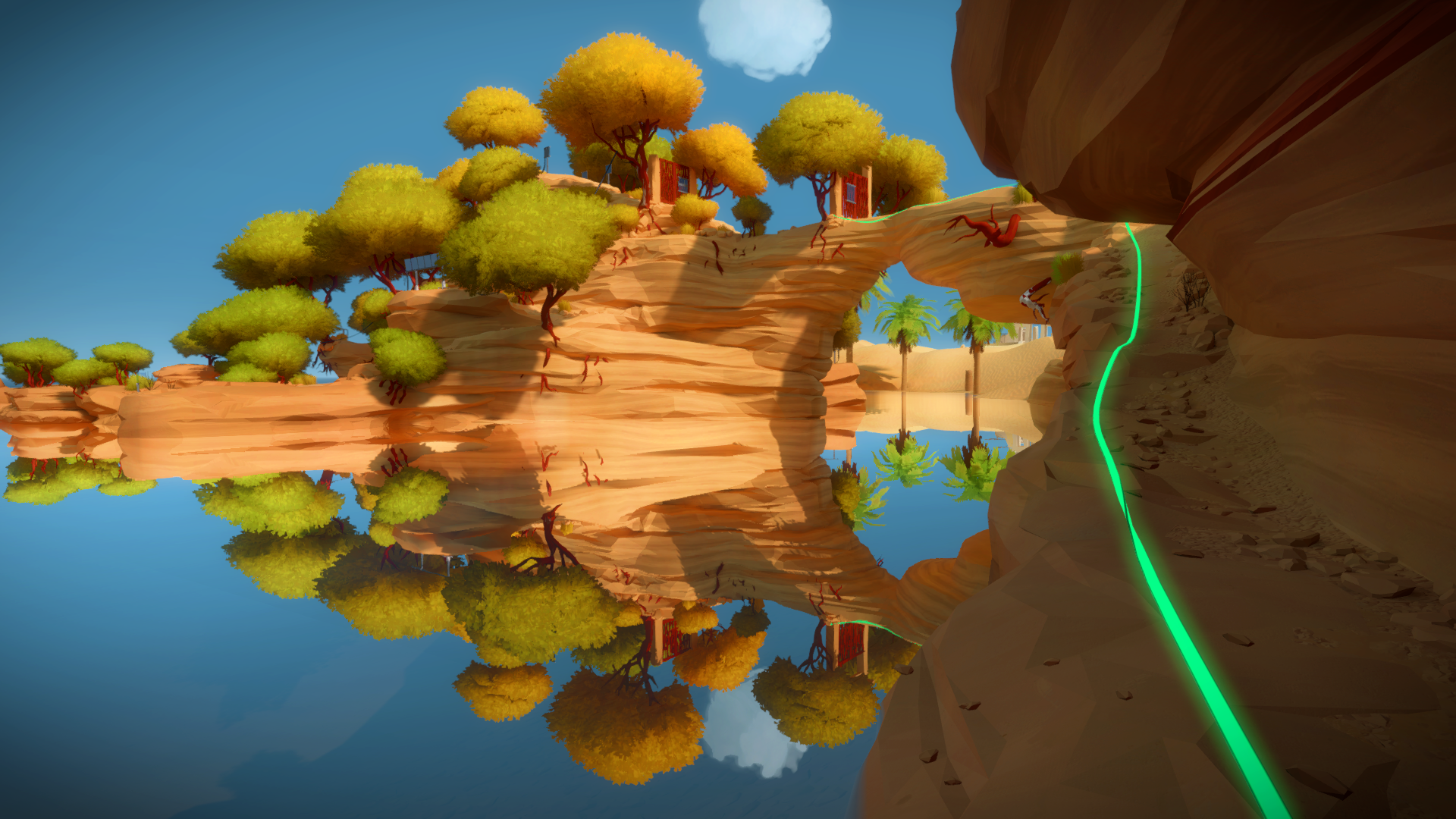 The Witness Xbox One Video Games Rock Water Trees 1920x1080