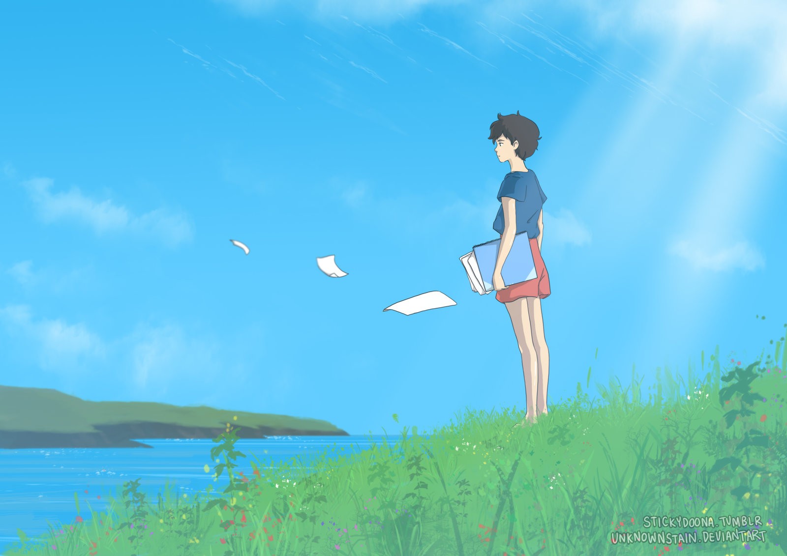 When Marnie Was There Anime Girls Clear Sky River 1600x1131