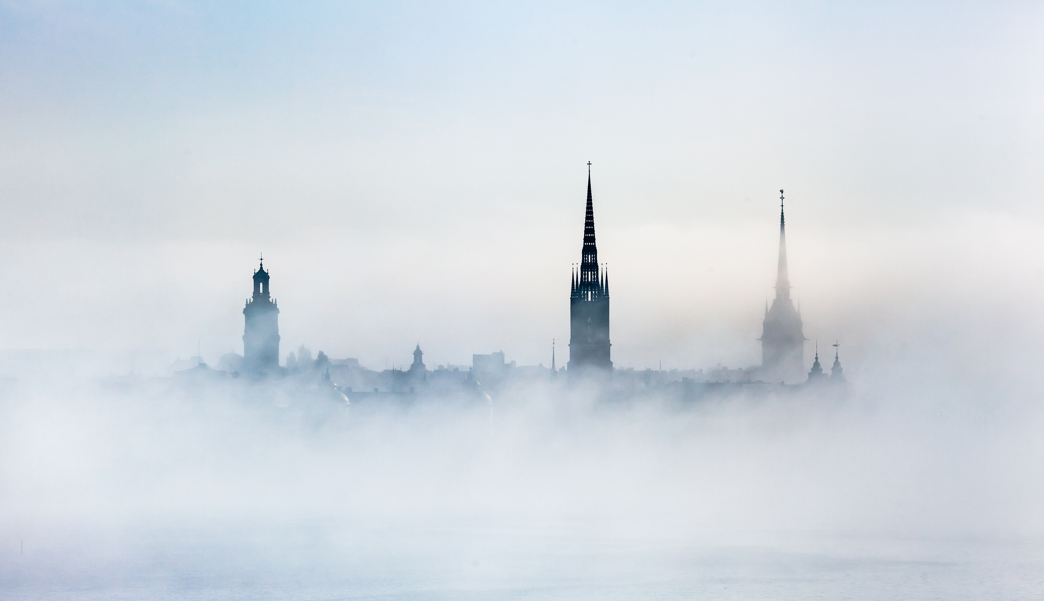 Stockholm Building Fog Sweden 2048x1179