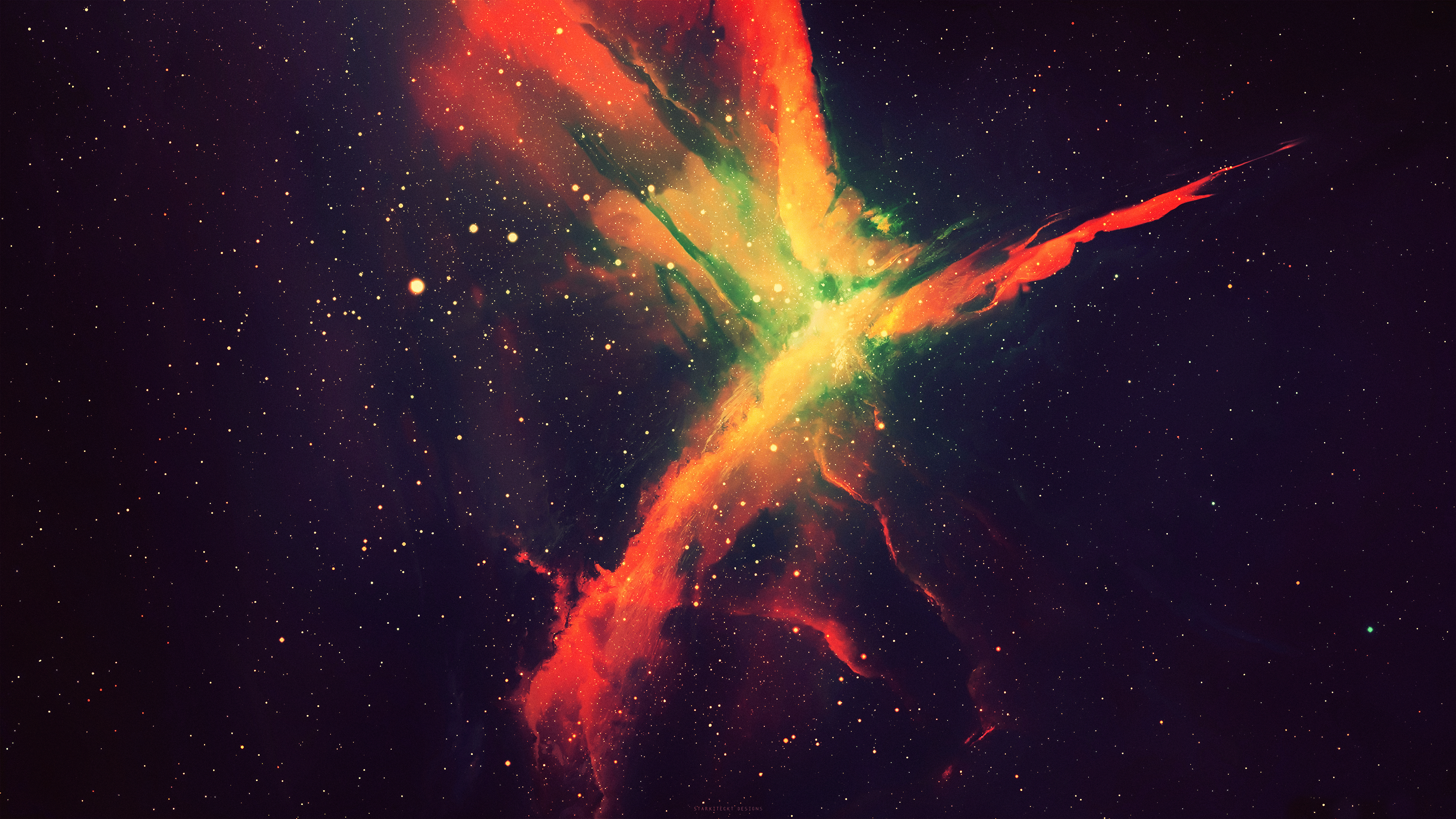 Nebula Galaxy Space Stars Universe Spacescapes Digital Art Space Art 3840x2160
