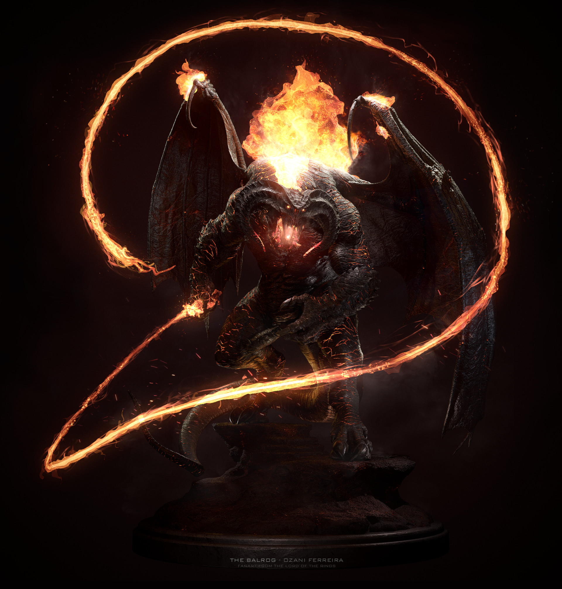 Balrog Demon The Lord Of The Rings Creature 1920x2014