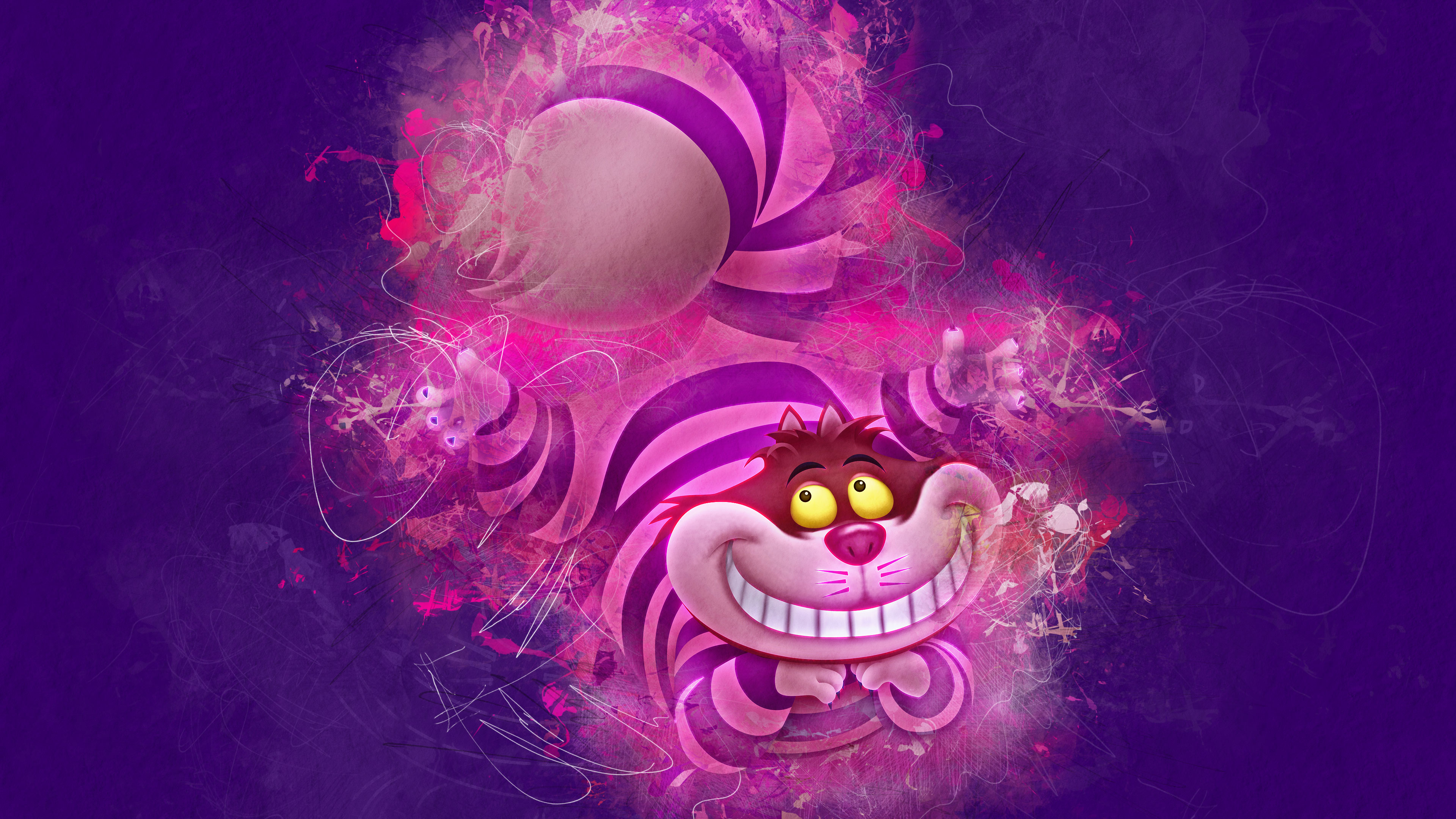 Hero Artwork Alice In Wonderland Cheshire Cat 3840x2160