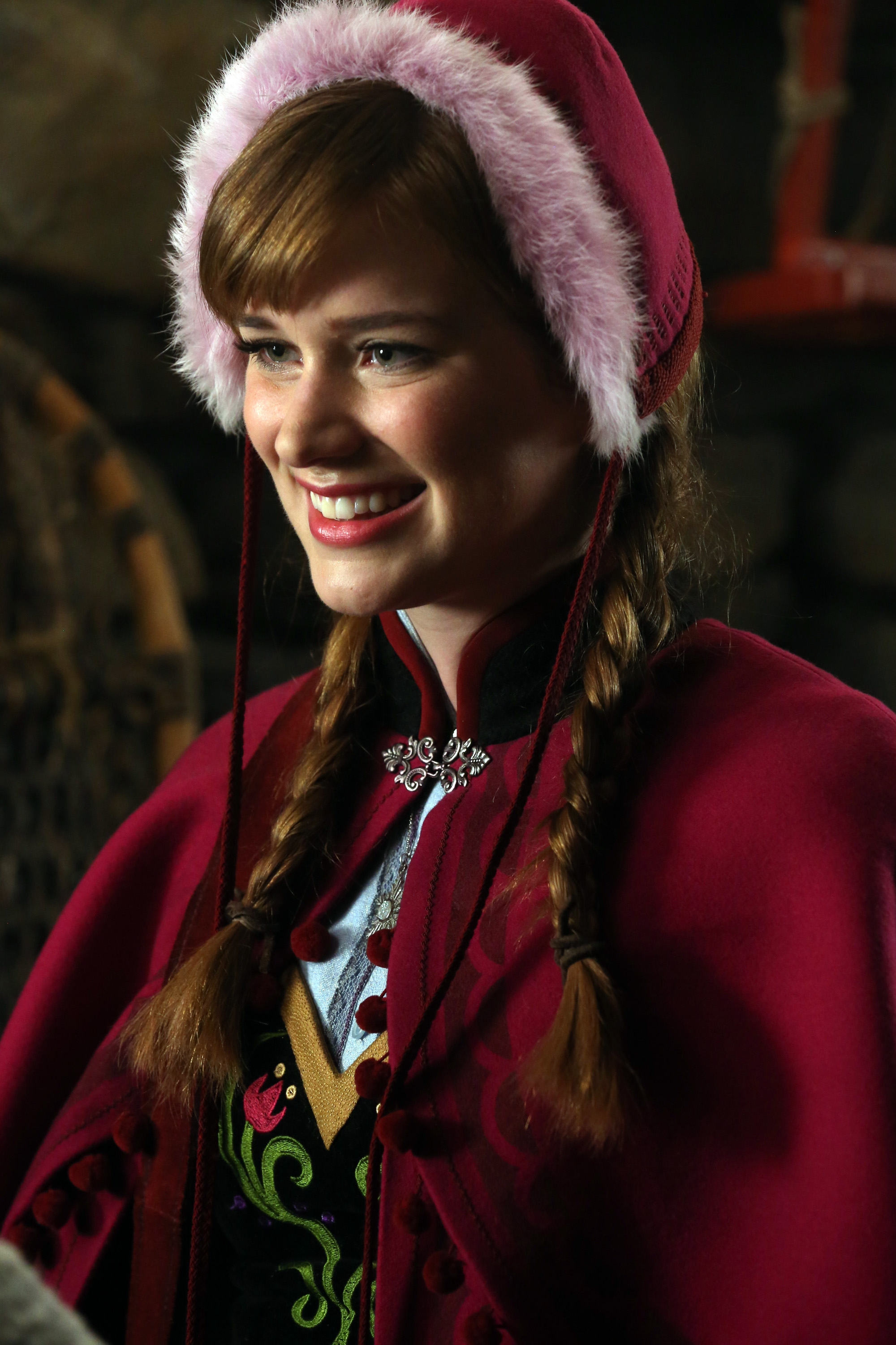 Women Elizabeth Lail Actress Redhead Pigtails Once Upon A Time Princess Anna 2000x3000