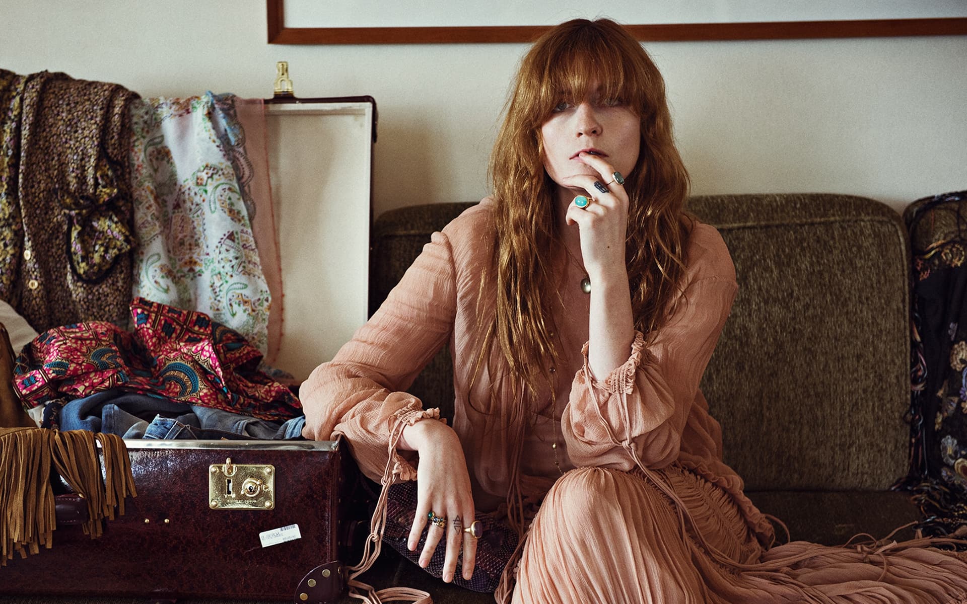 Florence Welch Singer Redhead 1920x1200
