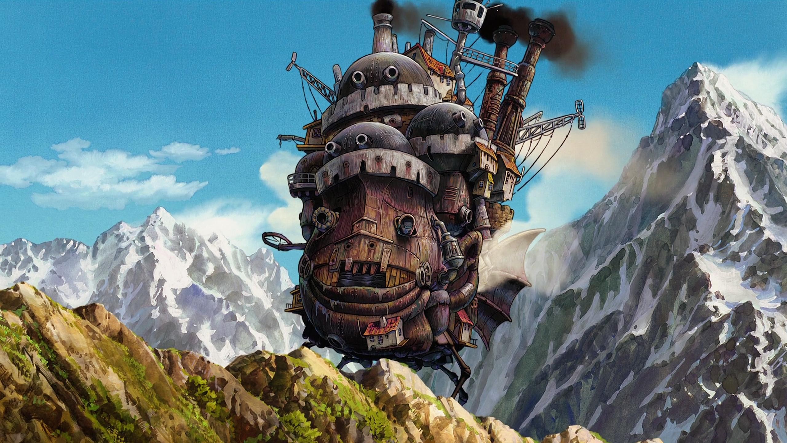Anime Howls Moving Castle Studio Ghibli 2560x1440