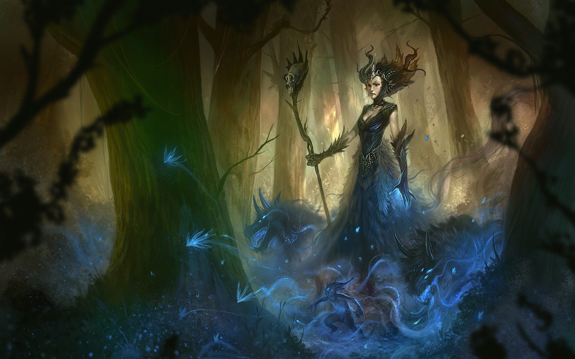 Fantasy Art Witch Artwork Maleficent 1920x1200