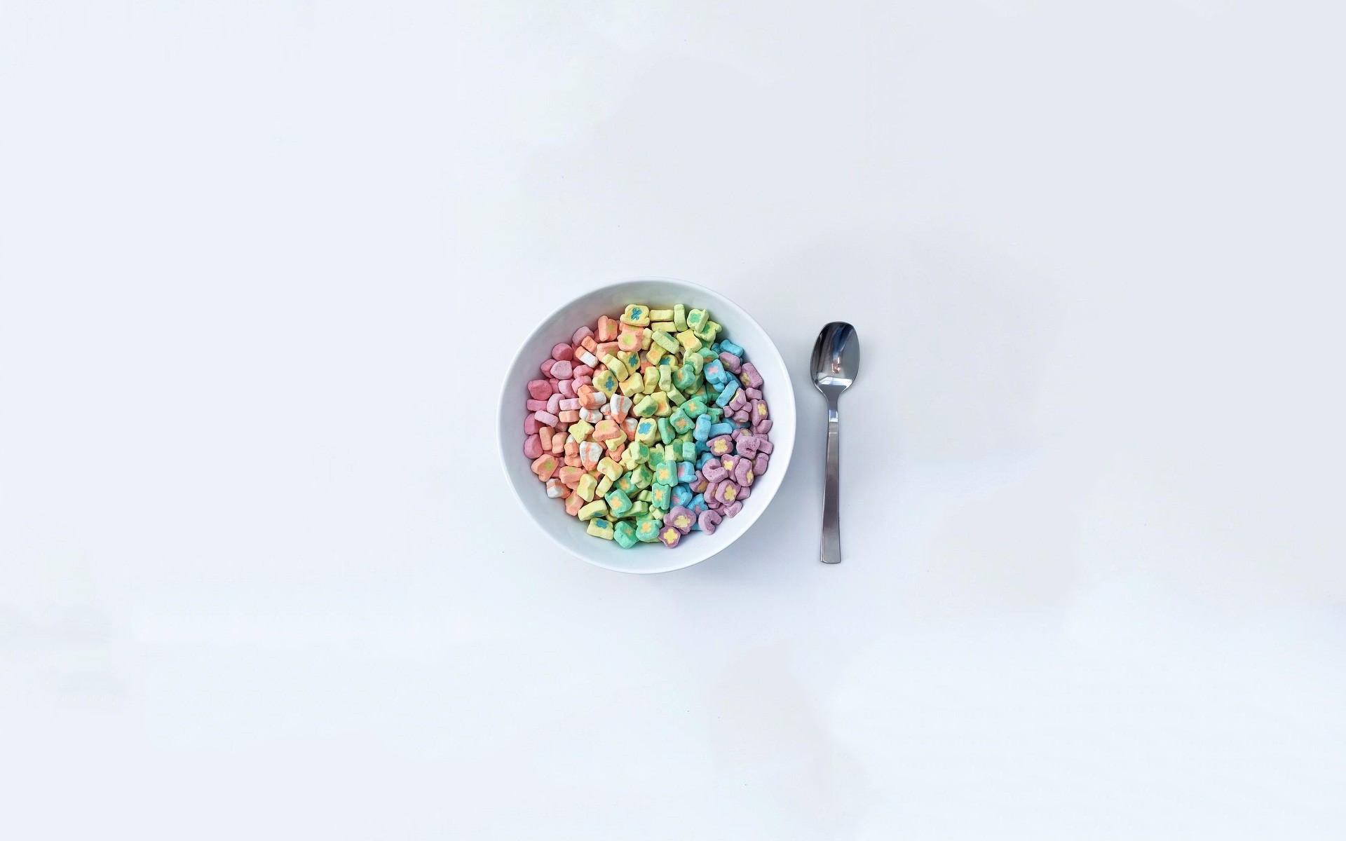 Lucky Charms Marshmallows Minimalism Food Sweets Breakfast Cereal Simple Background 1920x1200