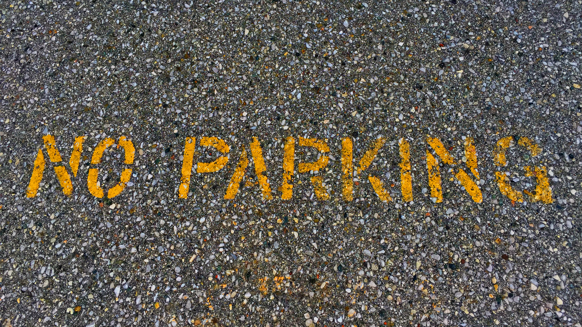 Parking Lot Paint Splatter Text Gravel Photography 1920x1080