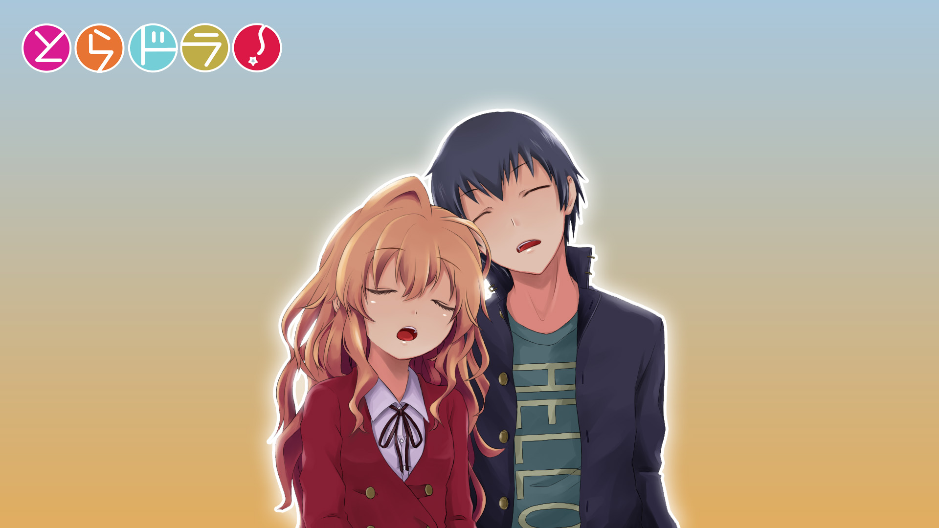 Aisaka Taiga Toradora Toradora Faded Anime Girls Takasu Ryuuji 1920x1080