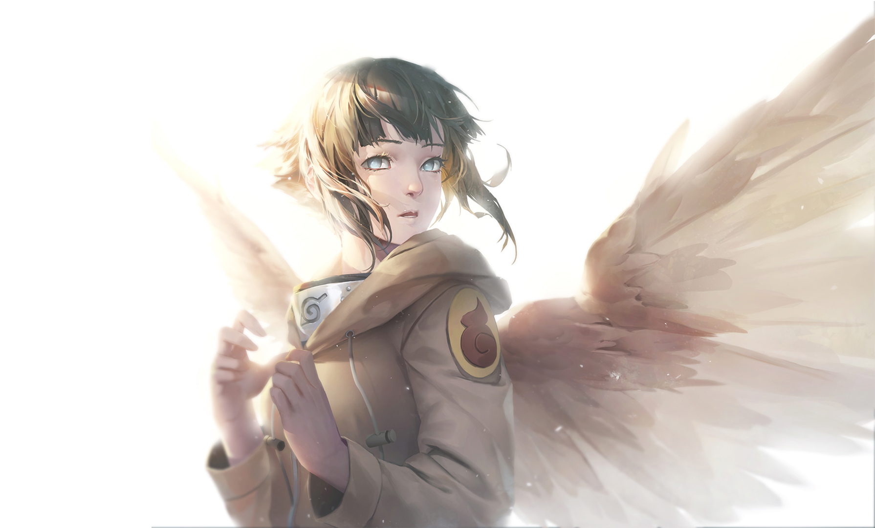 Hyuuga Hinata Naruto Anime Anime Wings Angel Fantasy Art Fantasy Girl Anime Girls 1790x1080
