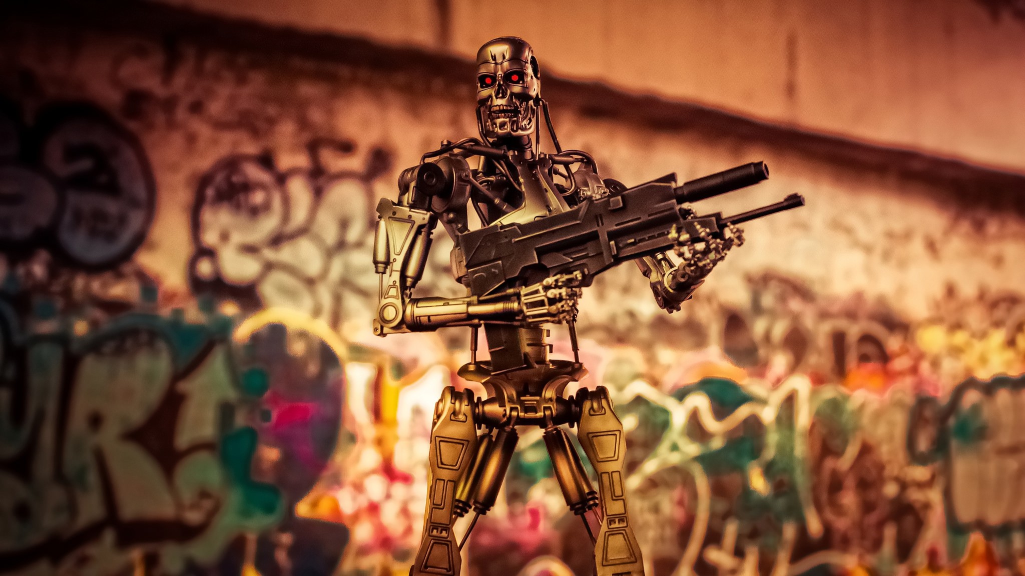 Toys Endoskeleton Terminator 2048x1152