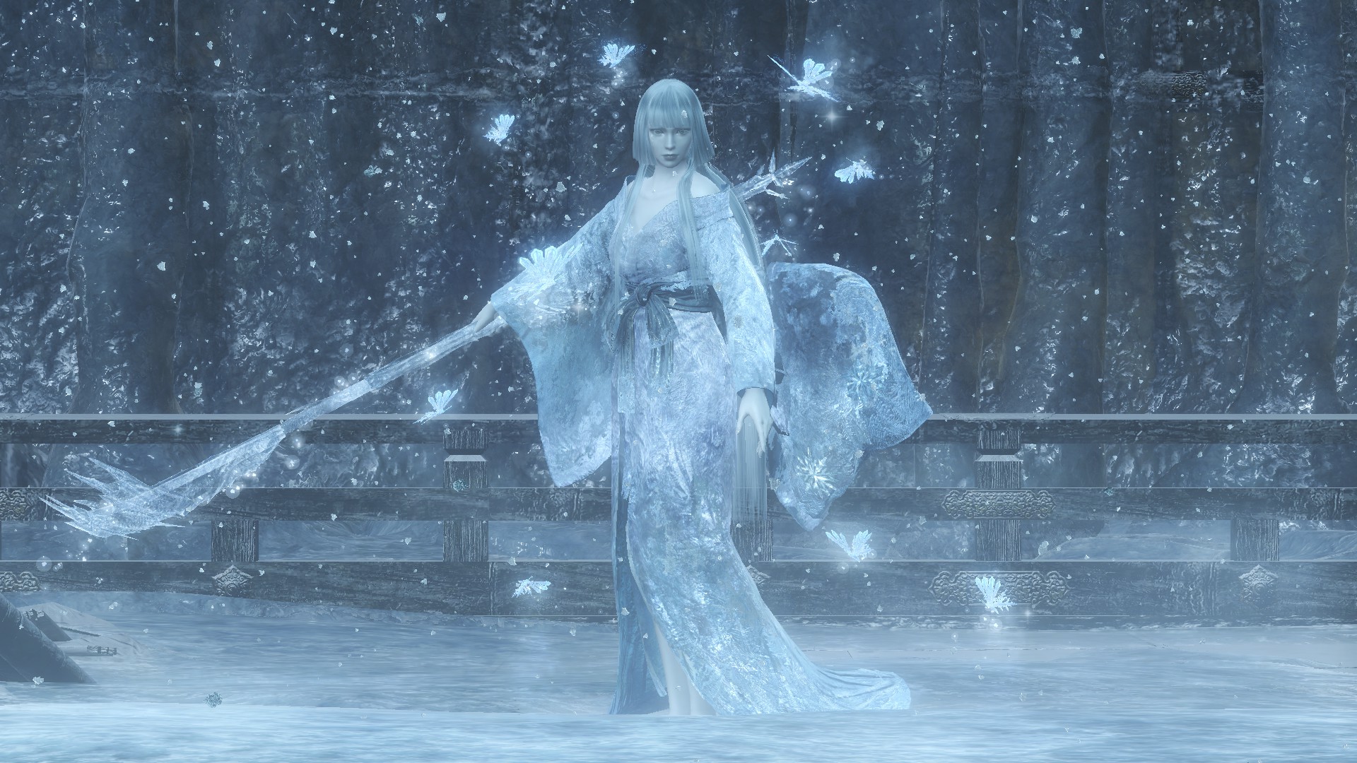 Asian Winter Winter Ice Nioh Video Games RPG Lady Boss 1920x1080