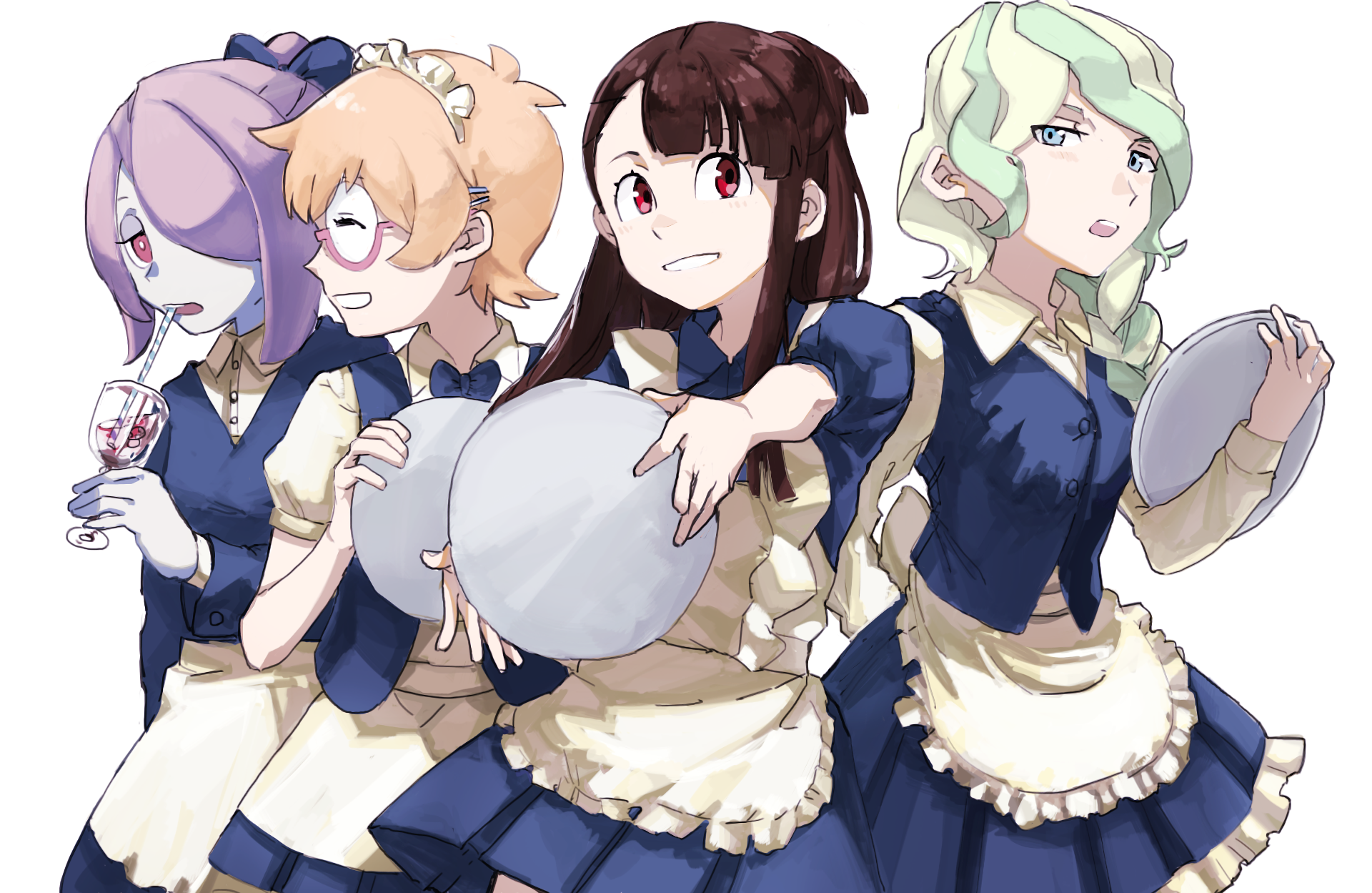 Akko Kagari Diana Cavendish Lotte Yanson Sucy Manbavaran 1920x1249