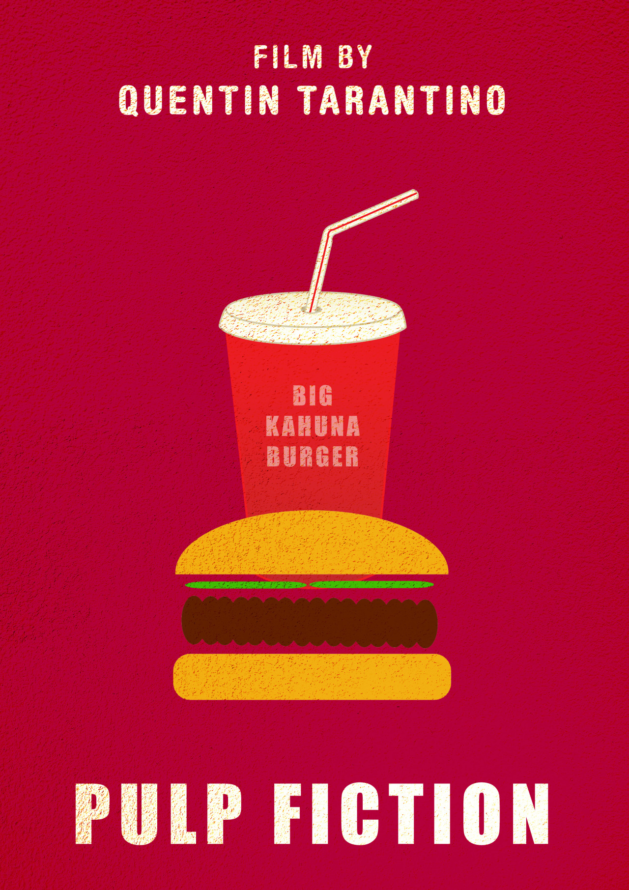 Movies Movie Poster Portrait Display Fan Art Pulp Fiction Burgers Drink Quentin Tarantino Simple Min 1280x1811