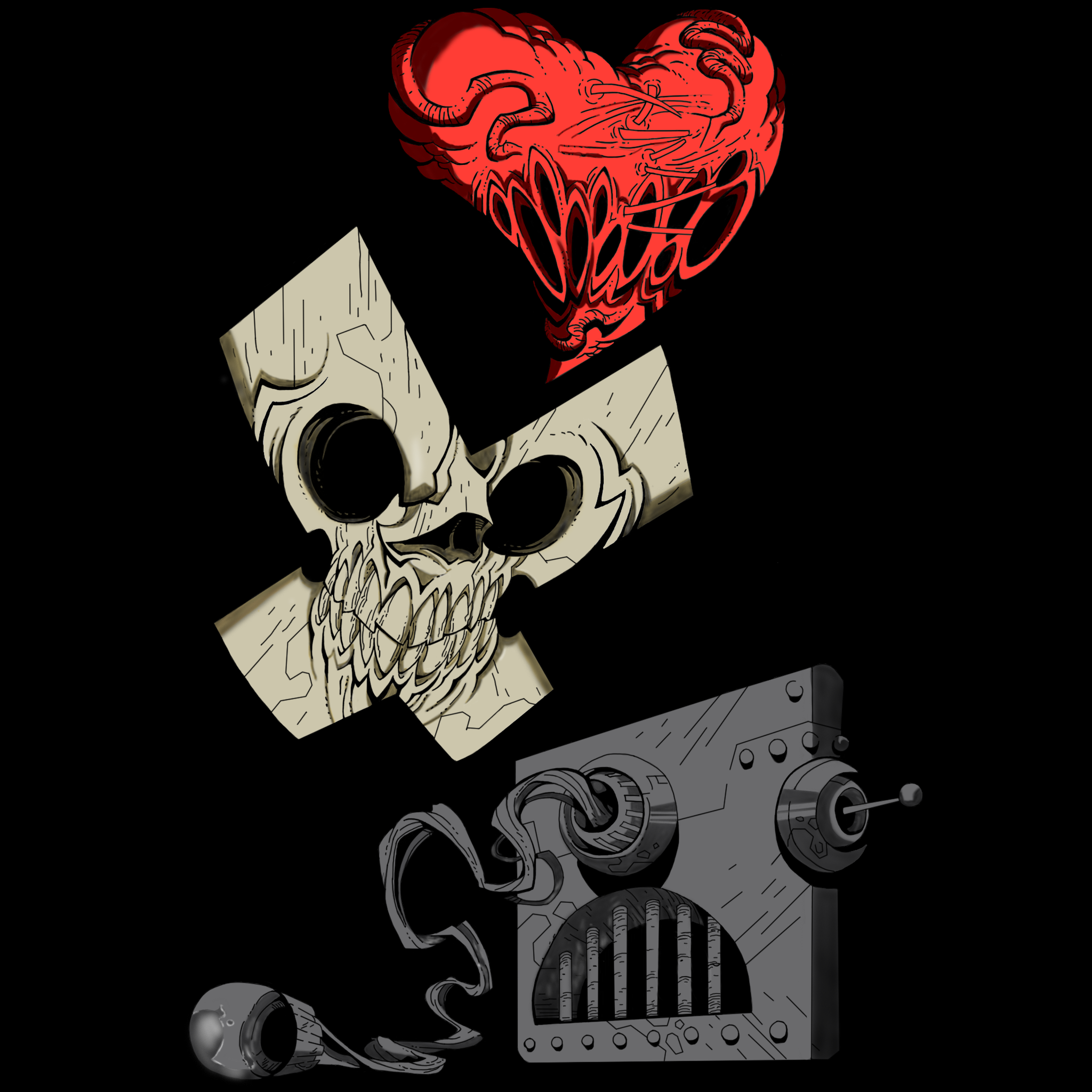 Love Death Robots Netflix Artwork Digital Art Animated Series 2048x2048