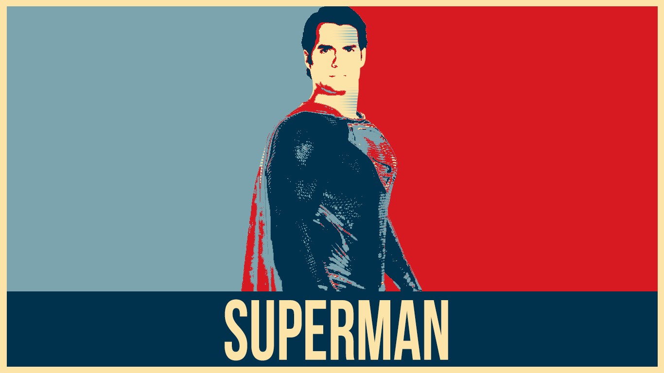 Superman DC Comics Poster Justice League Man Of Steel Hope Posters 1366x768