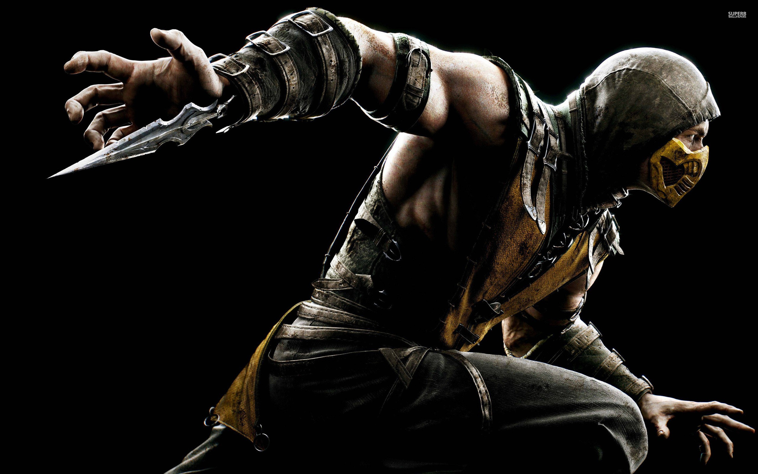 Video Games Mortal Kombat X Mortal Kombat Scorpion Character PC Gaming 2560x1600