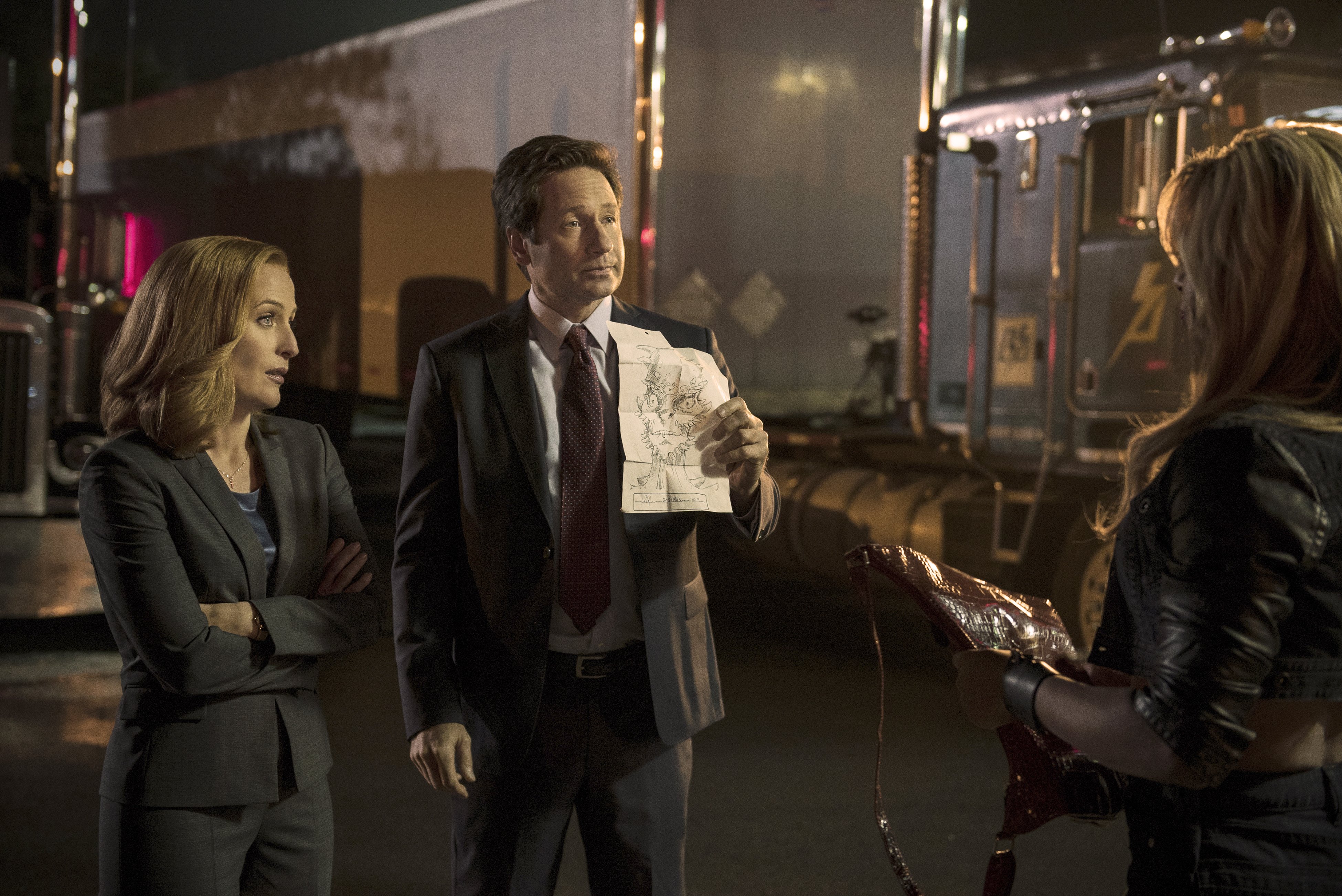 Fox Mulder David Duchovny Dana Scully Gillian Anderson 3900x2605