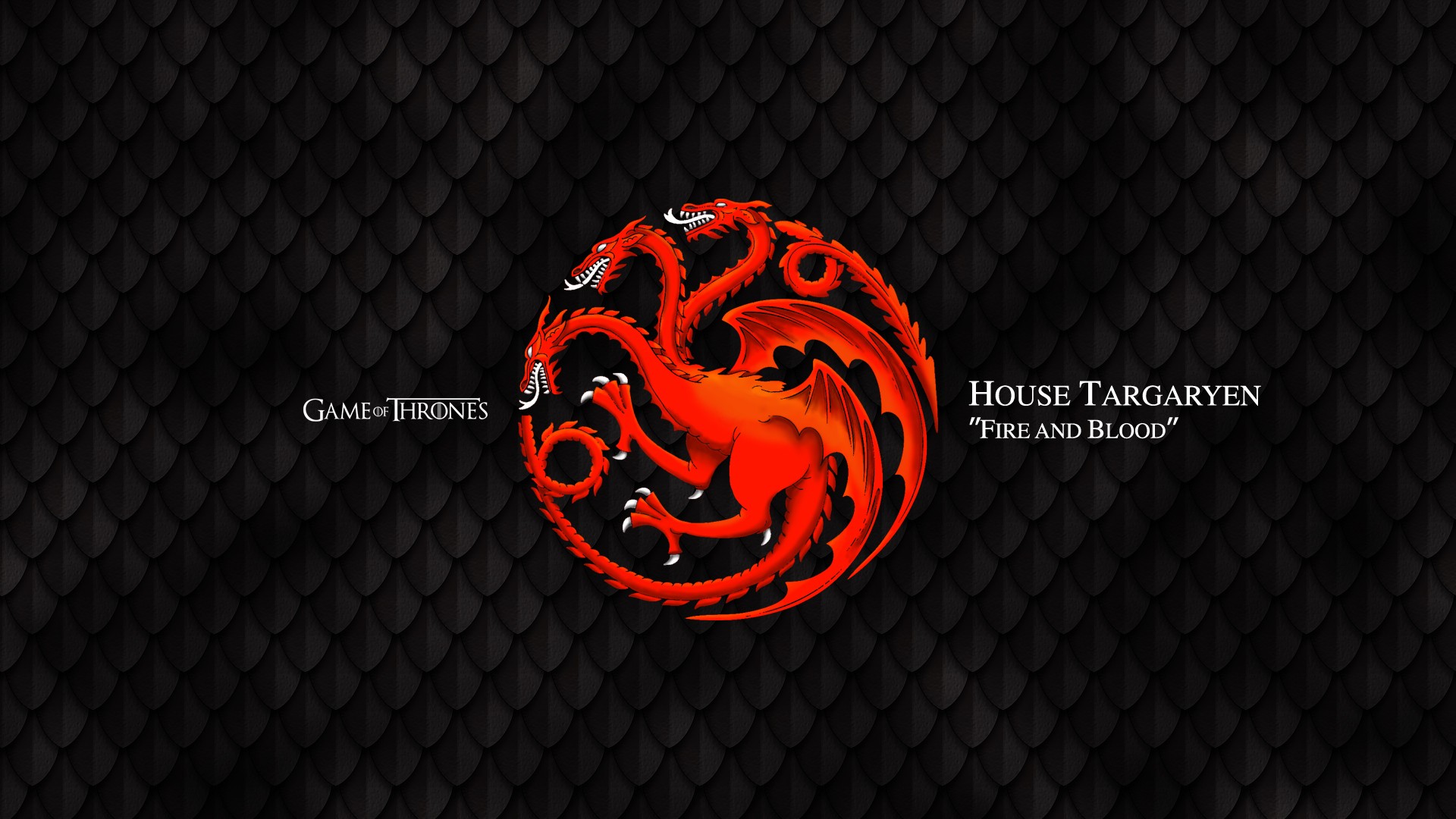 Game Of Thrones House Targaryen Sigils 1920x1080