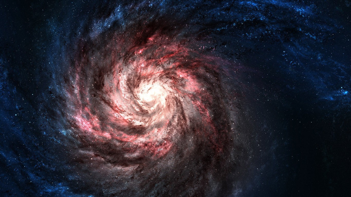 Galaxy Space Space Art Digital Art Space Art Digital Art Wormholes 1366x768