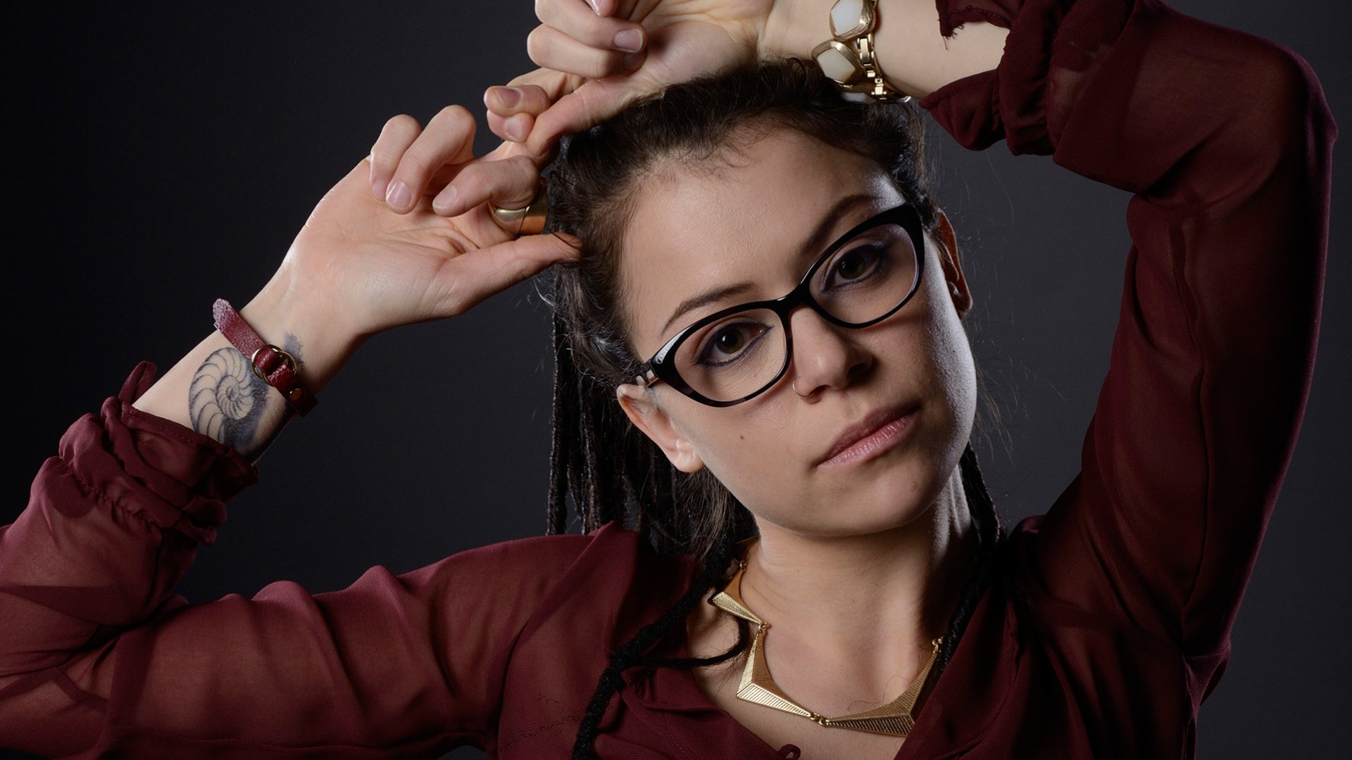 Tatiana Maslany Orphan Black Brunette Actress 1920x1080