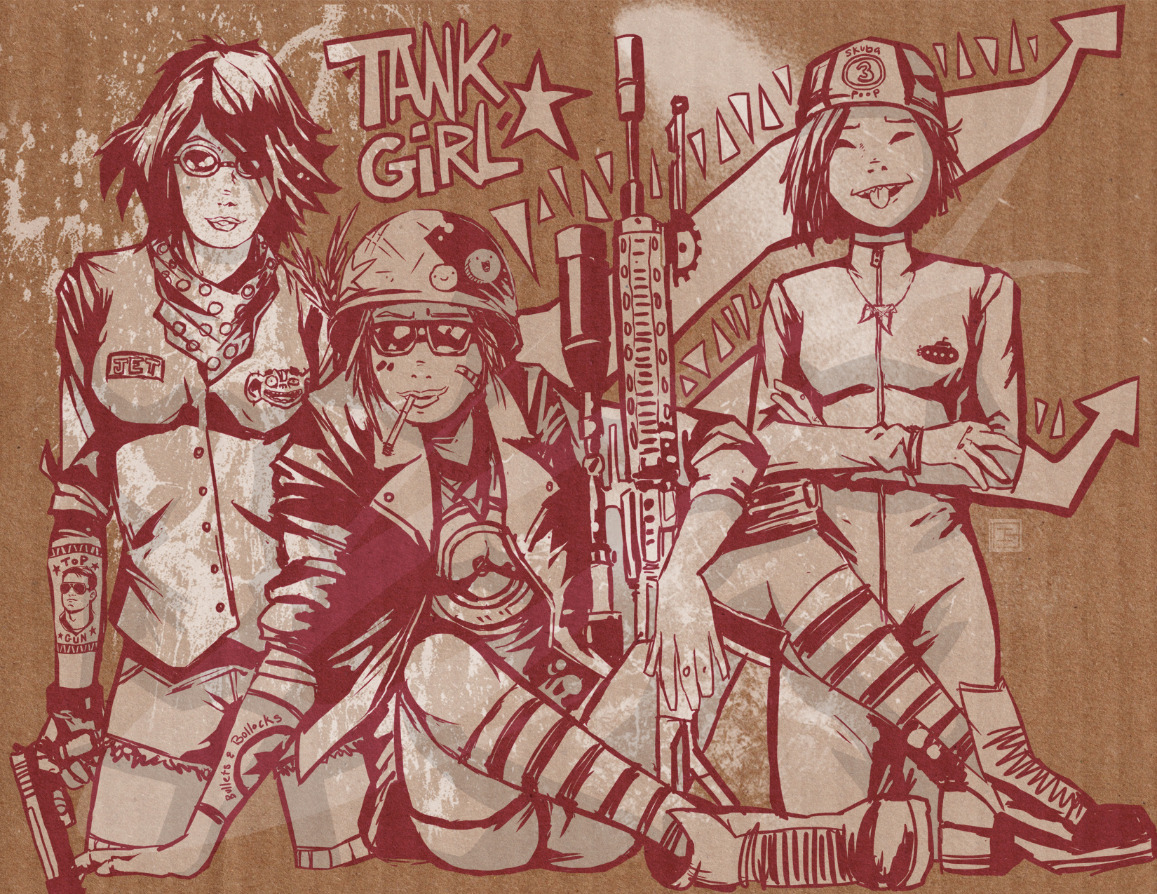 Comics Tank Girl 1650x1275