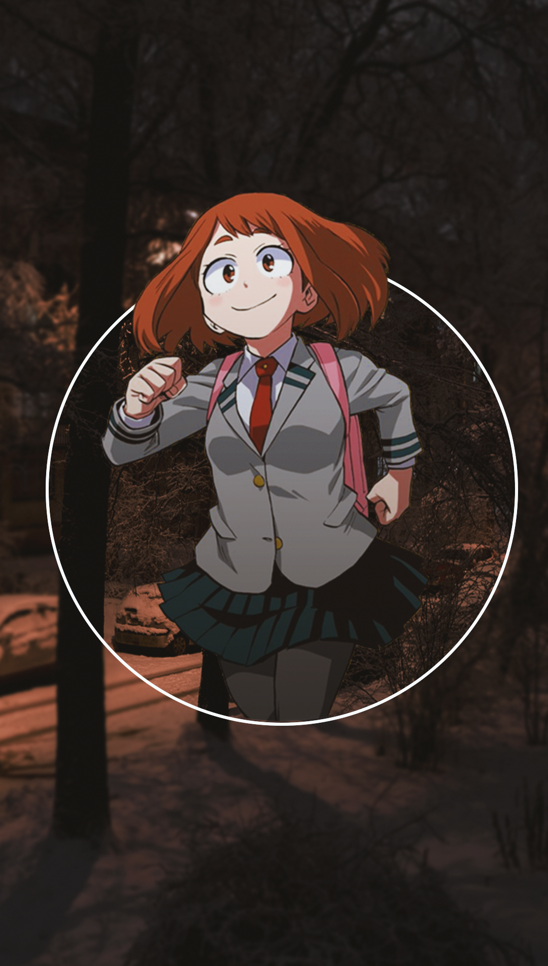 Anime Anime Girls Picture In Picture My Hero Acadamia Uraraka Ochako Ochako Uraraka Boku No Hero Aca 1080x1902