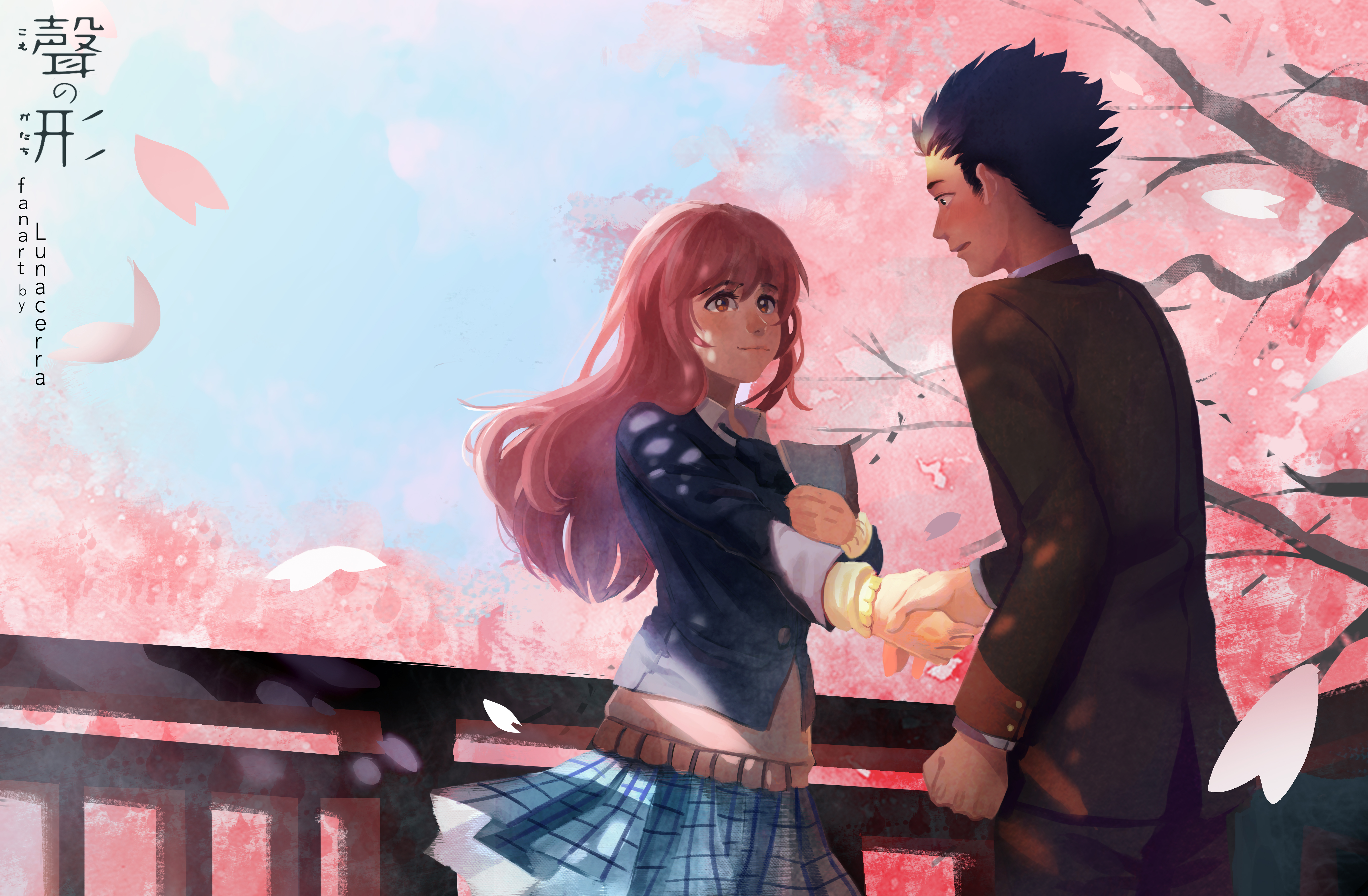 Koe No Katachi Ishida Sh Ya Nishimiya Sh Ko Anime Girls Anime Boys 5525x3618