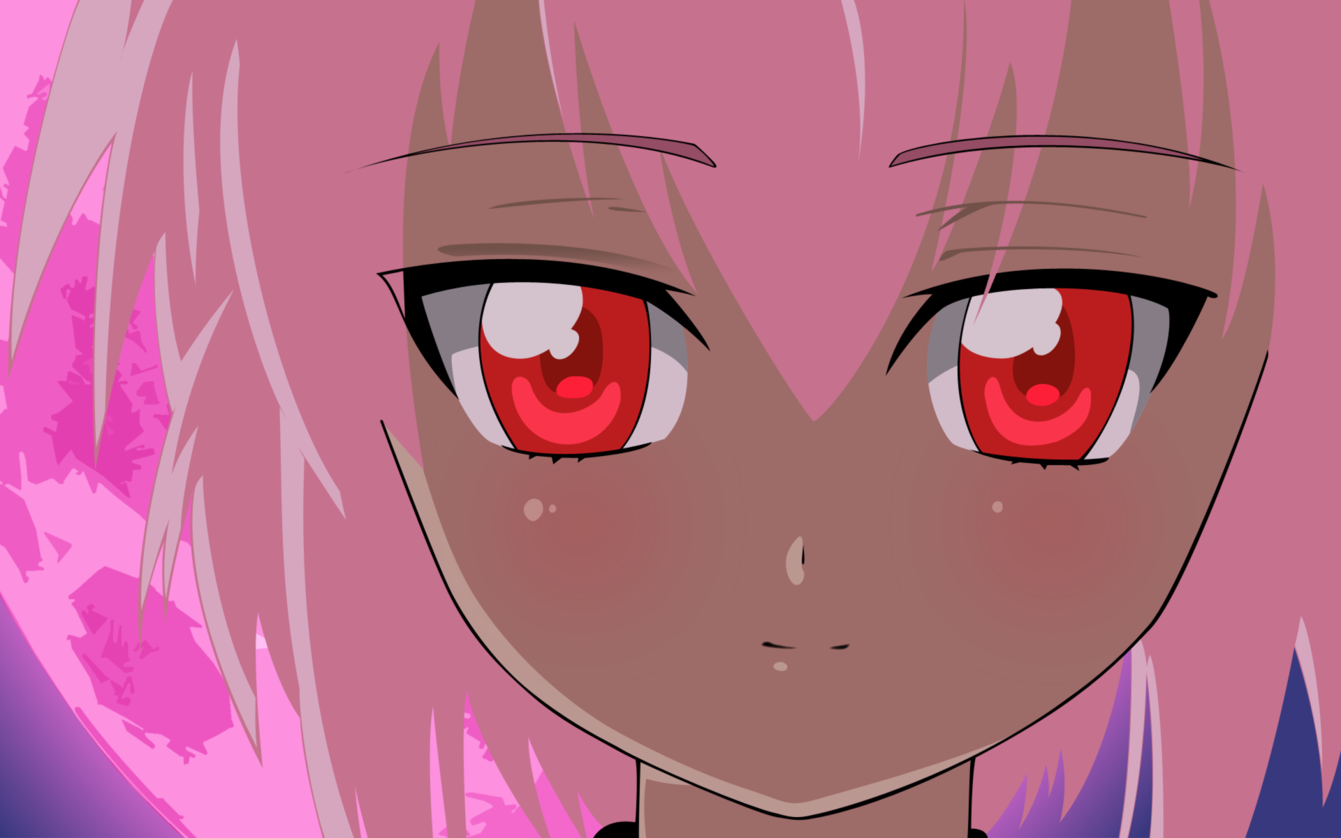 Artemis Tsukuyomi Moon Phase Anime Girls Pink Hair Red Eyes 1920x1200