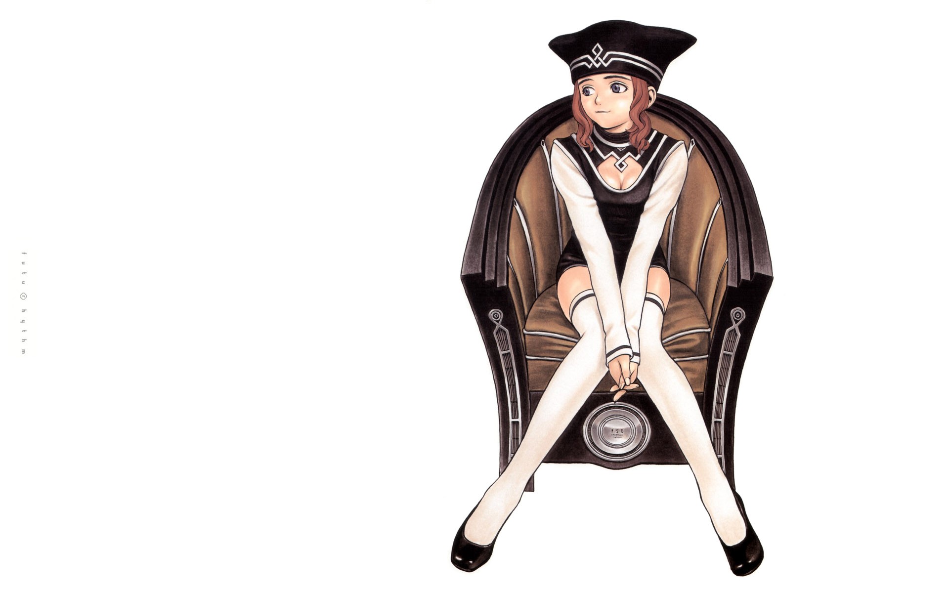 Murata Range Original Characters Anime Girls Anime Simple Background Legs Together 1920x1200