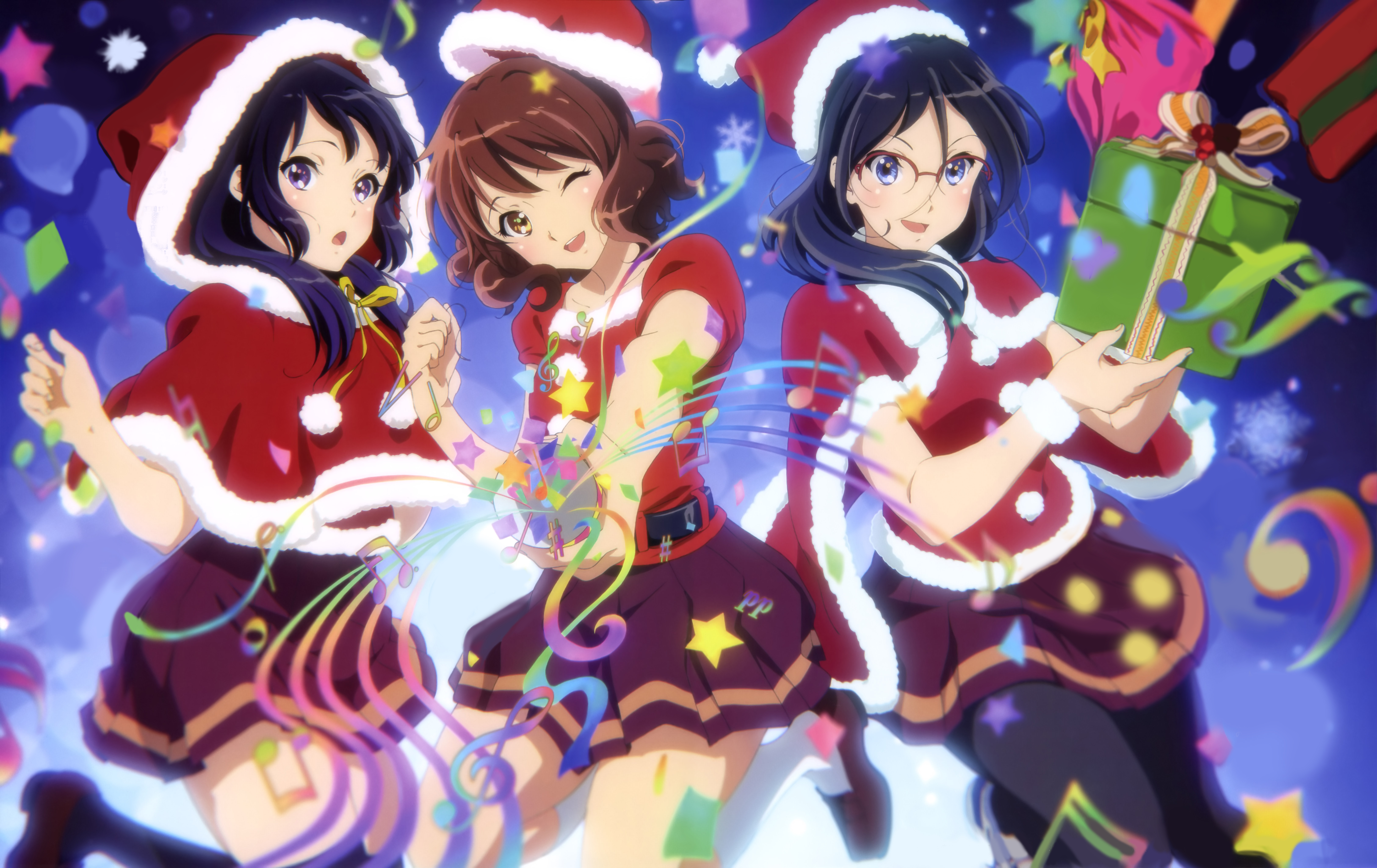 Reina Kousaka Kumiko Oumae Asuka Tanaka Christmas 6504x4100