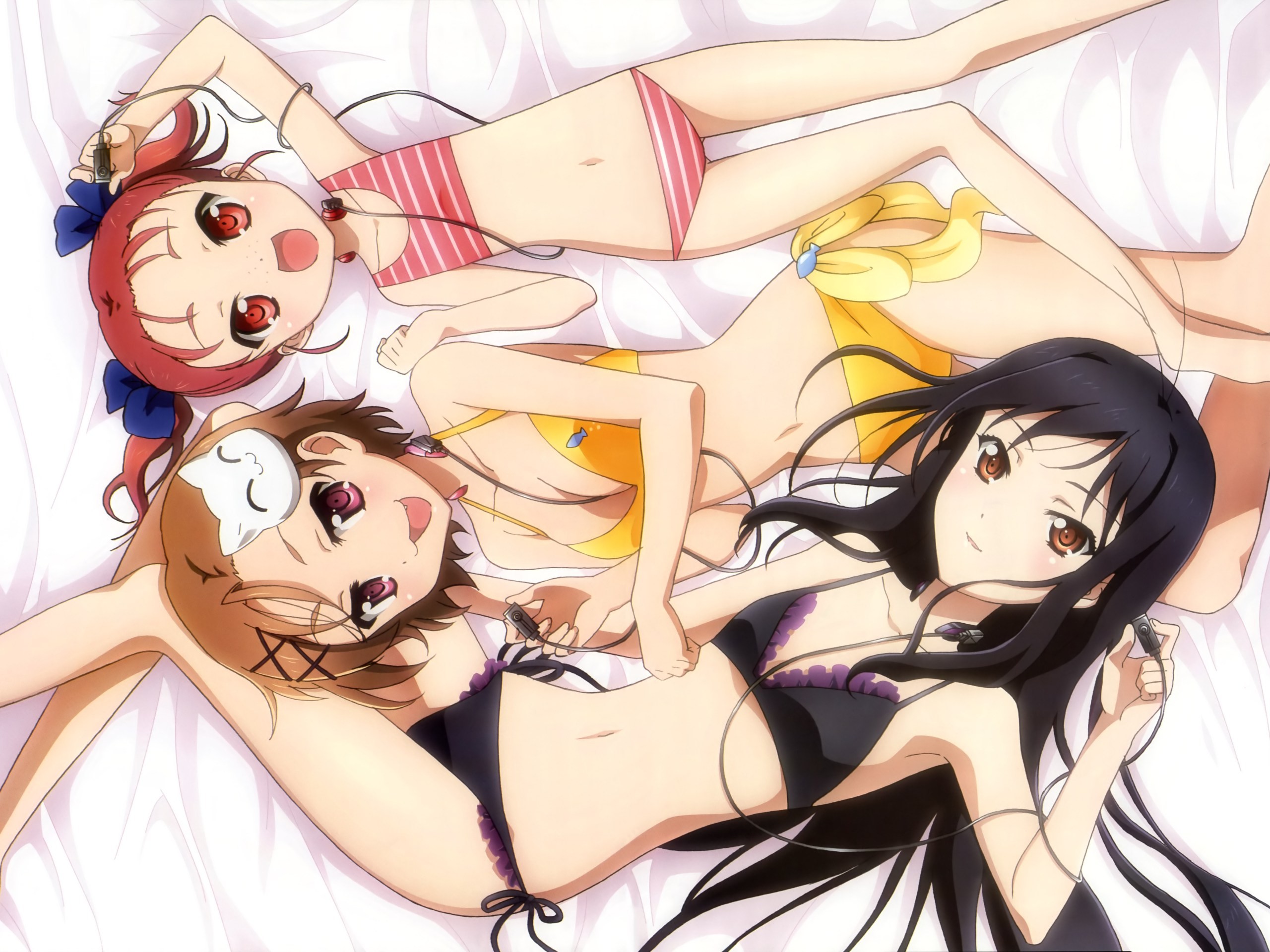 Accel World Kouzuki Yuniko Chiyuri Kurashima Kuroyukihime Accel World Short Hair Red Hair Red Eyes B 2560x1920