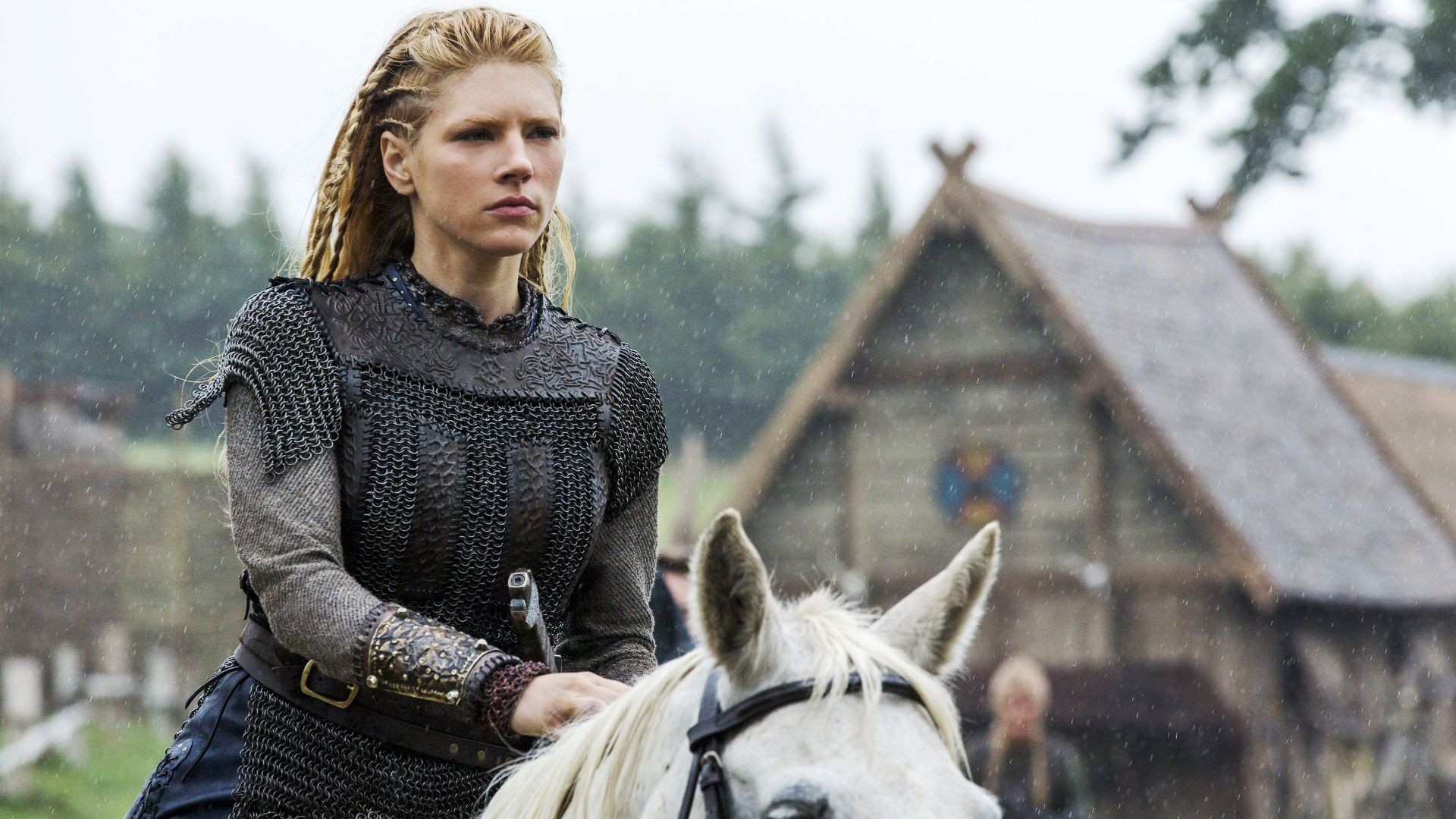 Women Lagertha Lothbrok Katheryn Winnick Actress Vikings TV Series Blonde Movie Scenes Warrior Girls 1920x1080