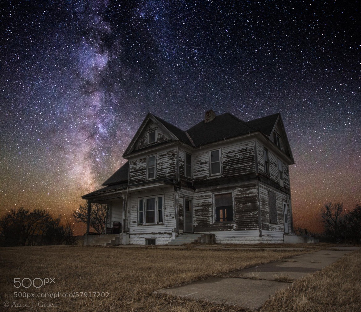 Stars Wood House Abandoned Milky Way Skyscape 1170x1012