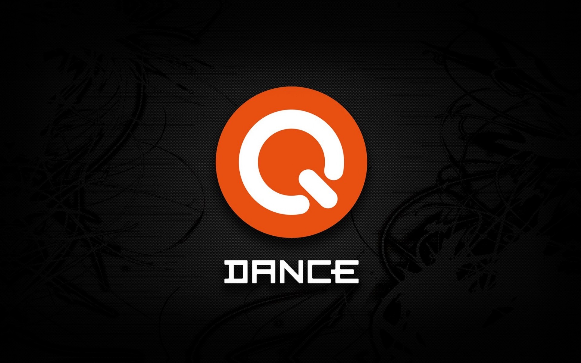 Q Dance Circle Black Background Simple Background 1920x1200