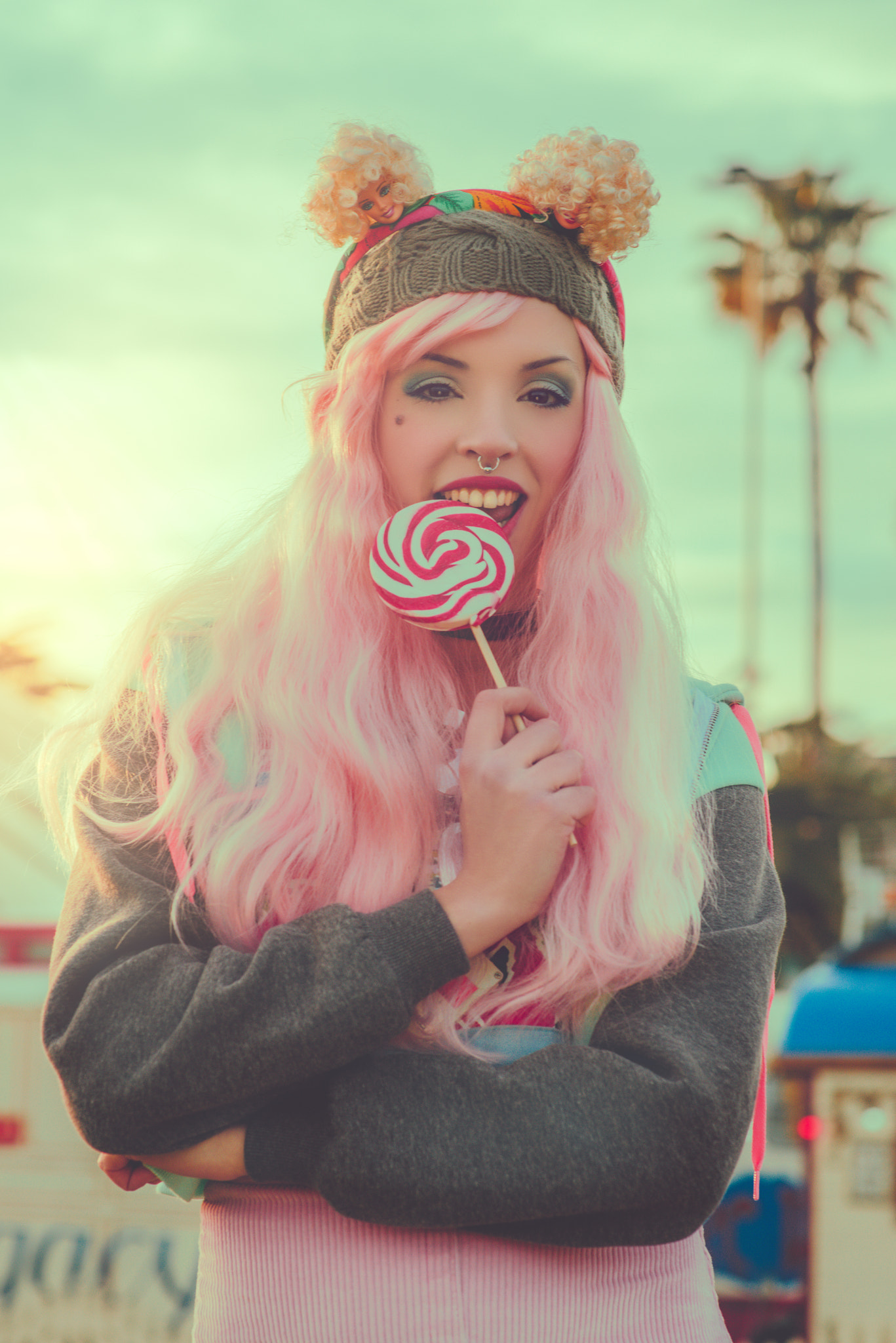 Lollipop Pink Hair Ruben Cid 500px Women Model 1367x2048