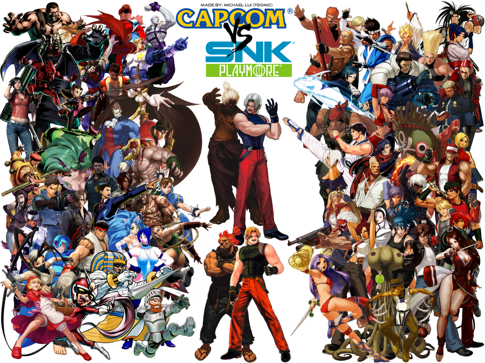 Video Game Art Video Game Characters SNK Capcom Movie Characters Anime Video Game Heroes Digital 2028x1521